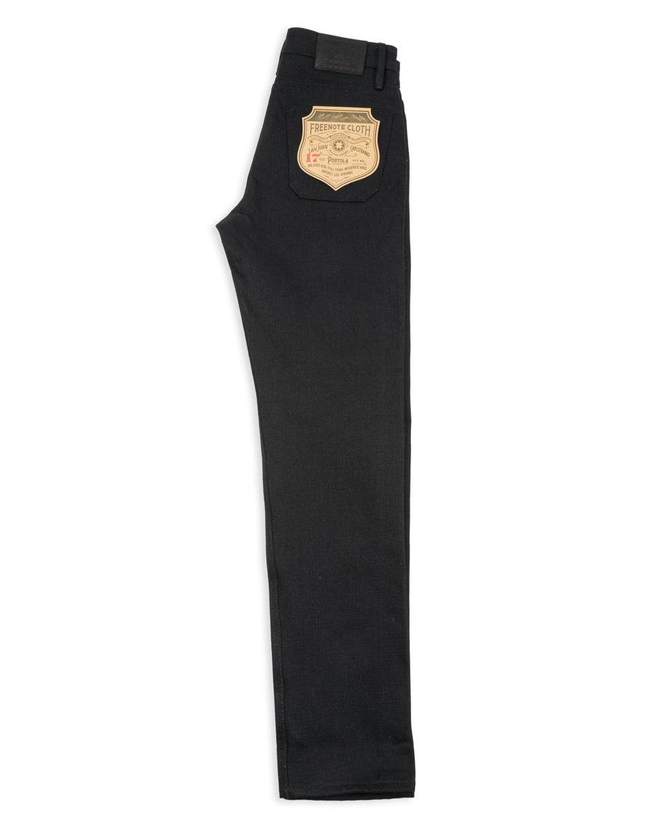 Freenote Portola Classic Taper - 17oz Black Slub - Standard & Strange