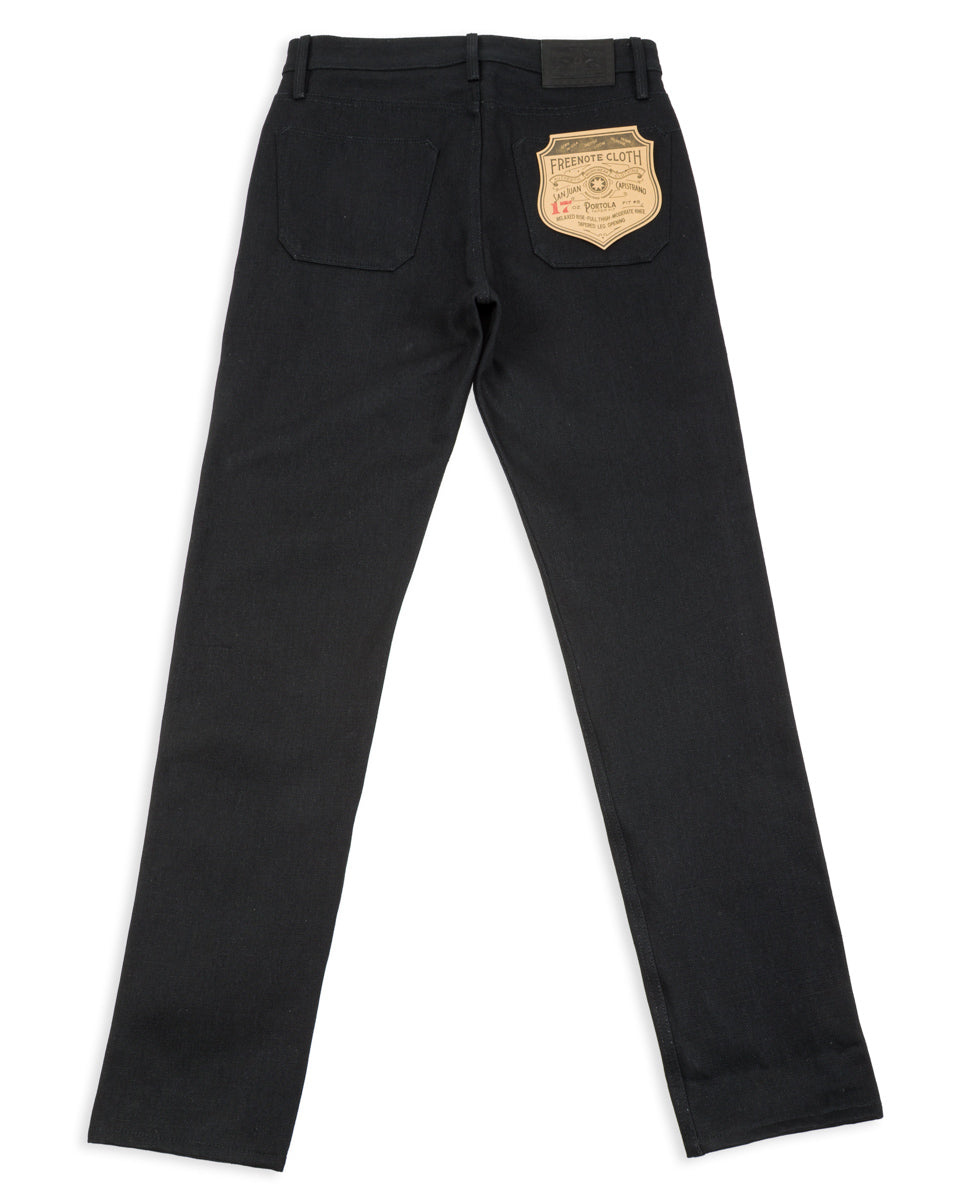 Freenote Portola Classic Taper - 17oz Black Slub - Standard & Strange