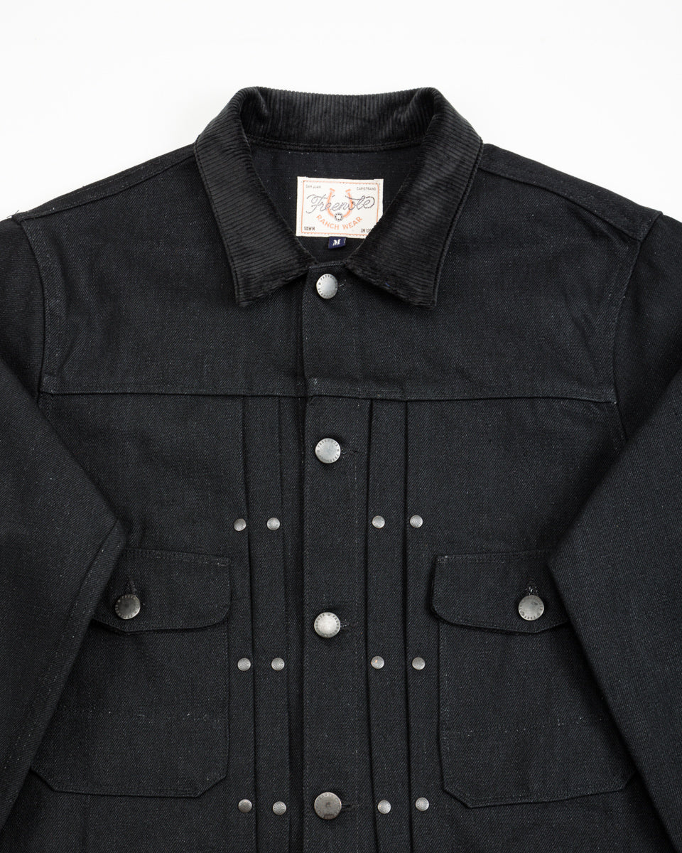 Freenote RJ-3 Jacket - 17oz Black Denim - Standard & Strange
