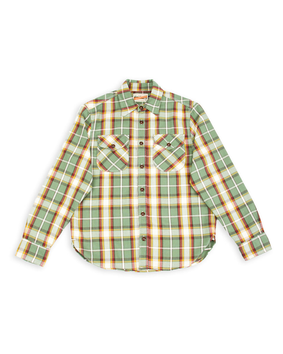 Wells Workshirt - Aloe Green Plaid – Standard & Strange