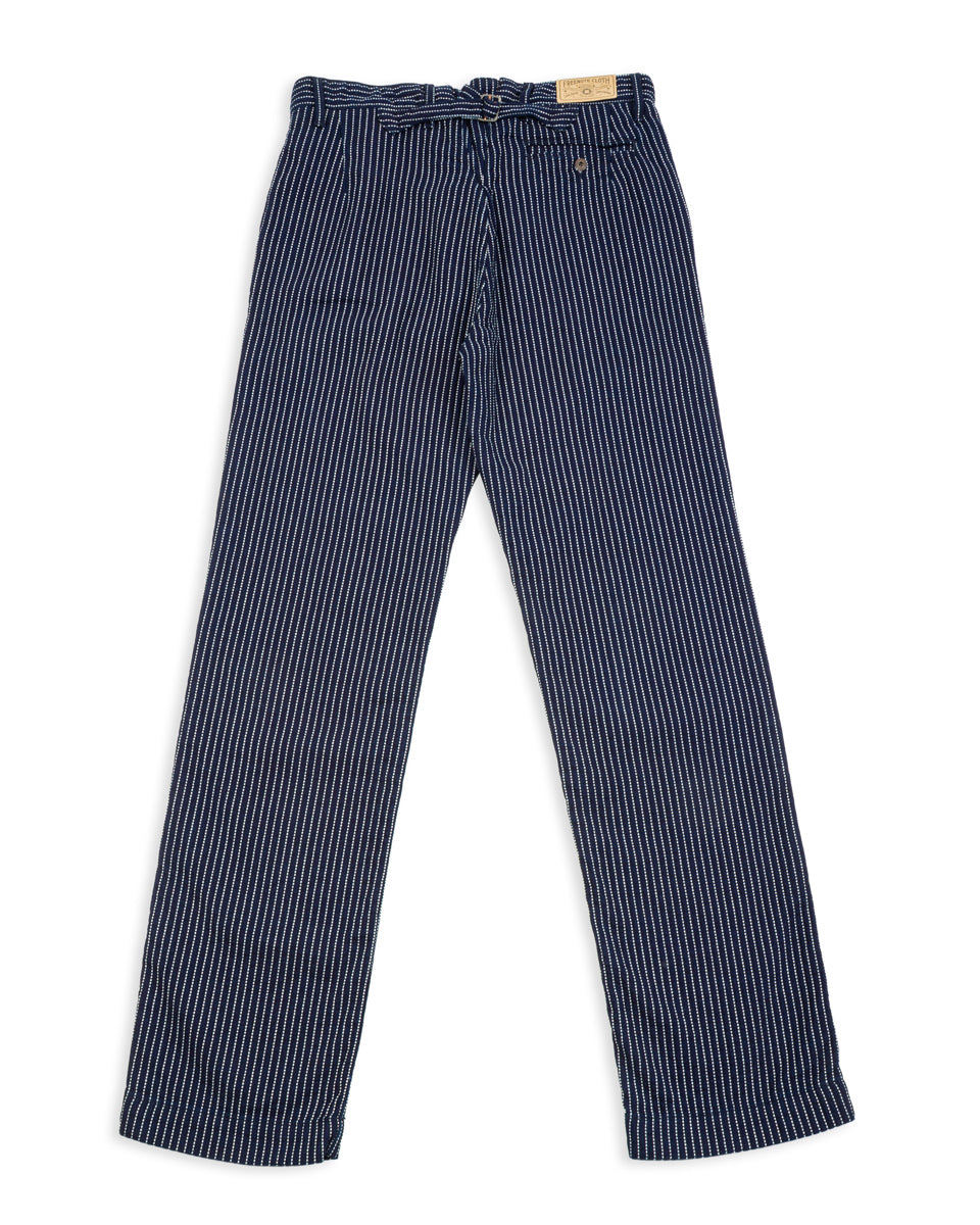 Freenote Western Pant - Blue Dobby Stripe - Standard & Strange