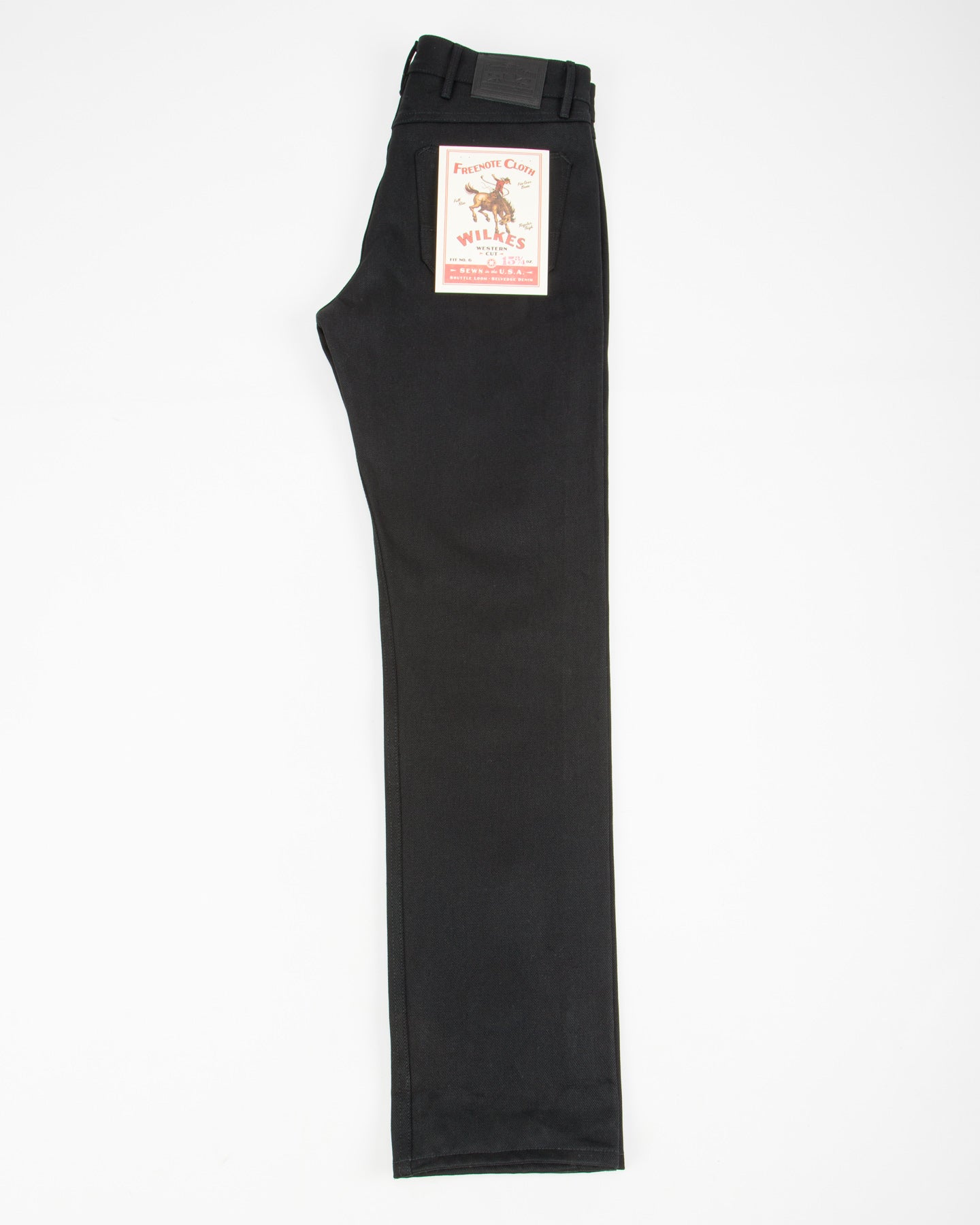 Freenote Wilkes Western - 15.75 oz Black/Black - Standard & Strange