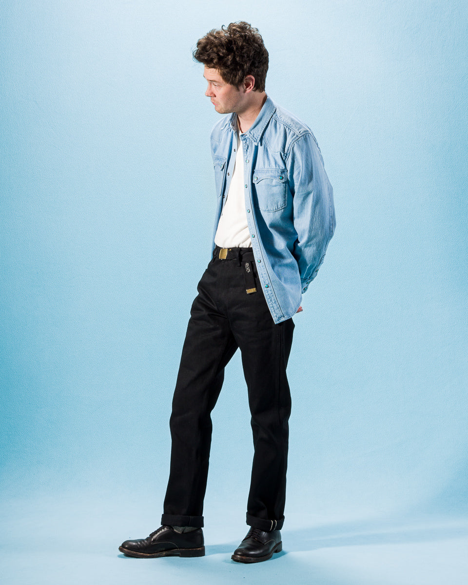 Freenote Wilkes Western - 17oz Black Slub - Standard & Strange