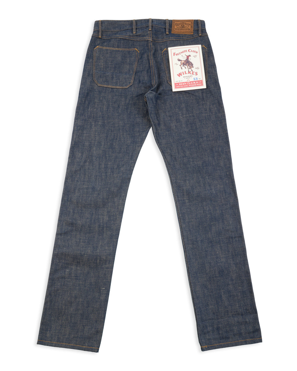Freenote Wilkes Western - 13oz Natural Rinsed Denim - Standard & Strange