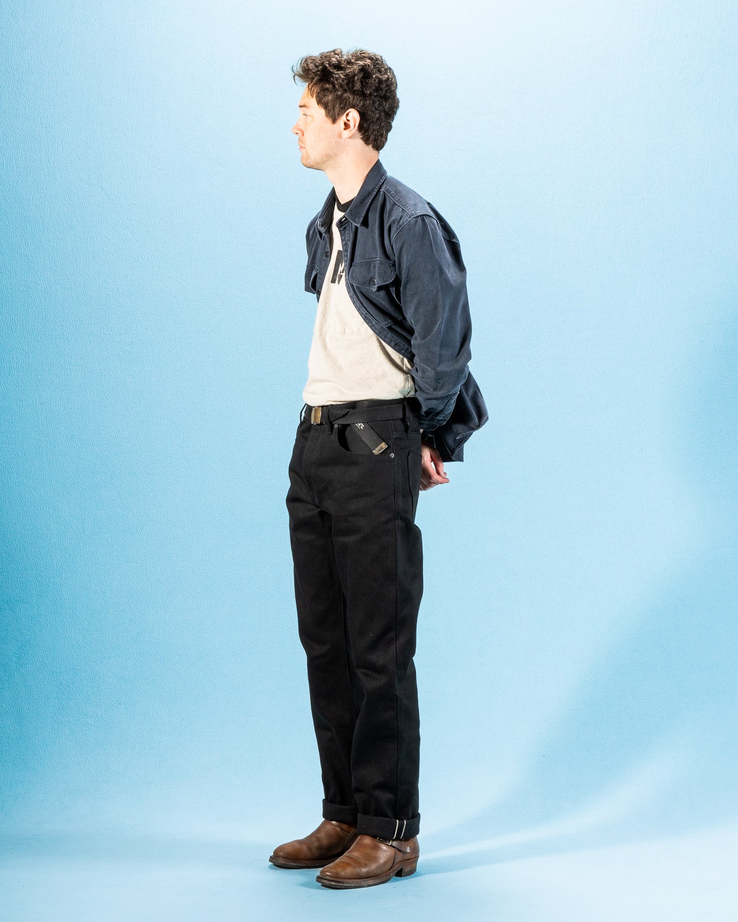 Freenote Belford Straight Fit - 17oz Black Slub - Standard & Strange