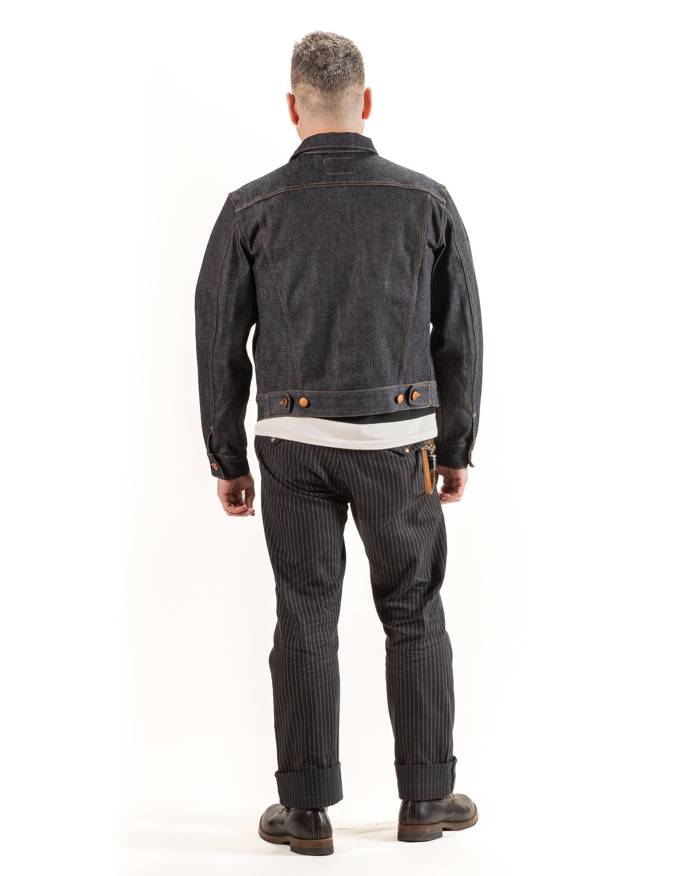 High Low Jacket - 14oz Broken Twill Denim