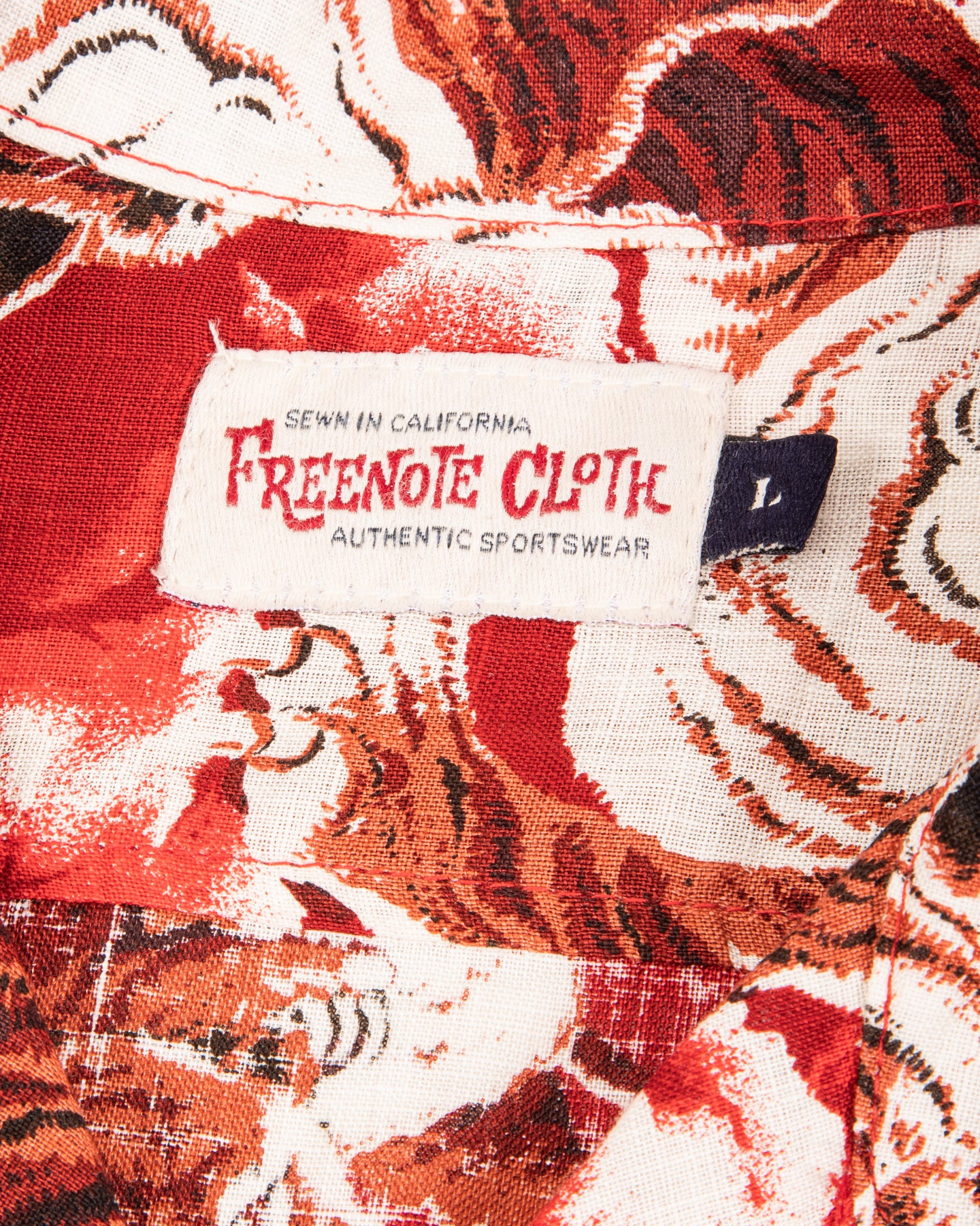Hawaiian Shirt - Red Tiger