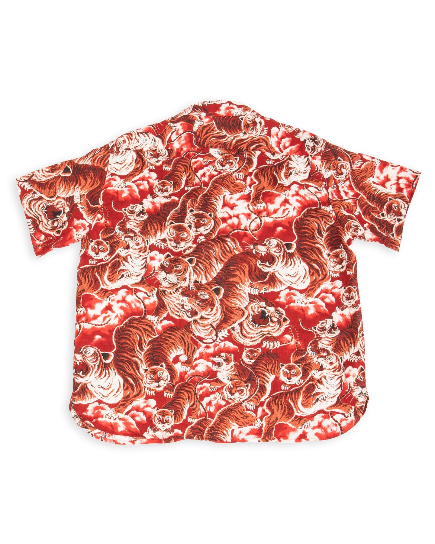 Hawaiian Shirt - Red Tiger