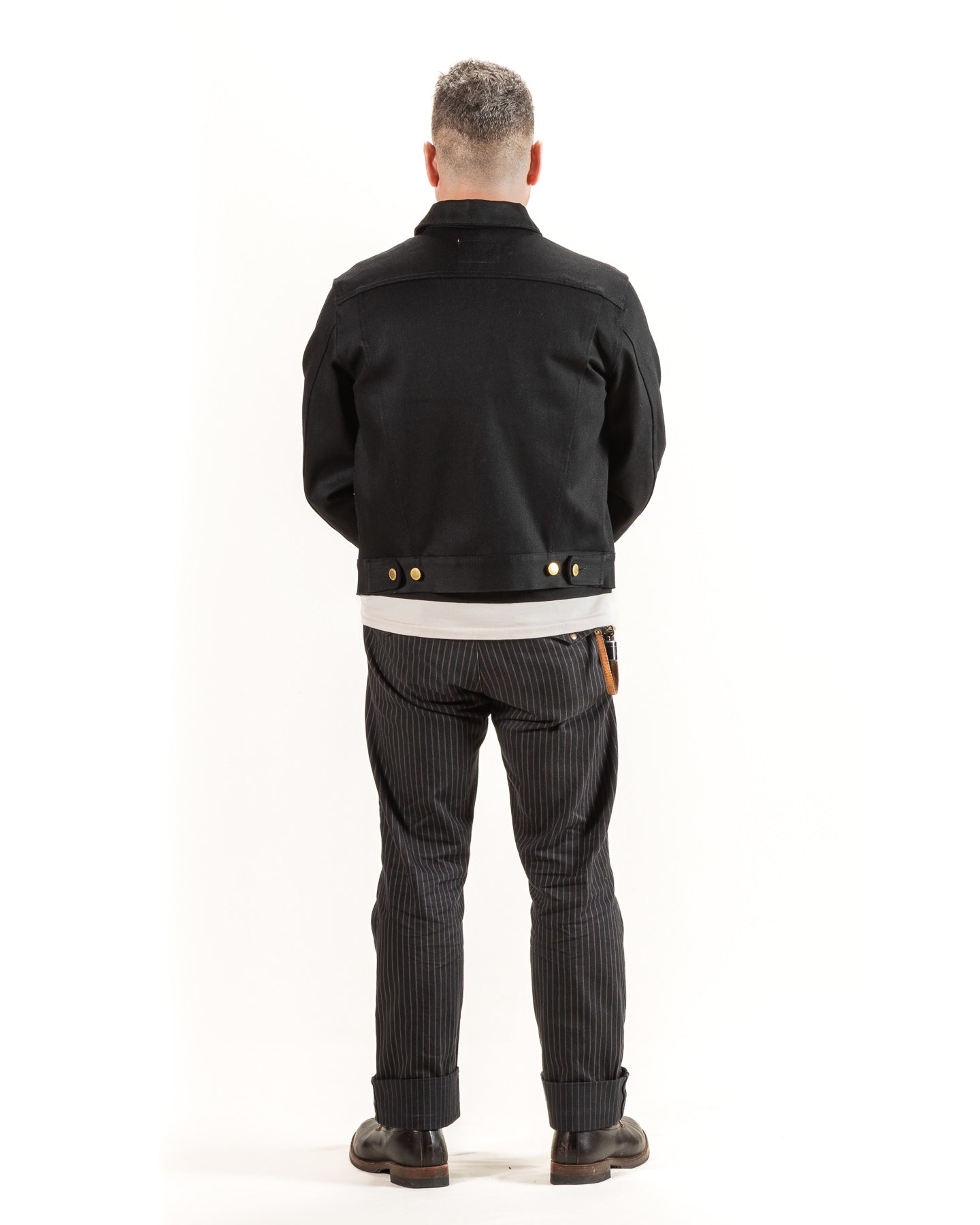 High Low Jacket - 15.75oz Black/Black