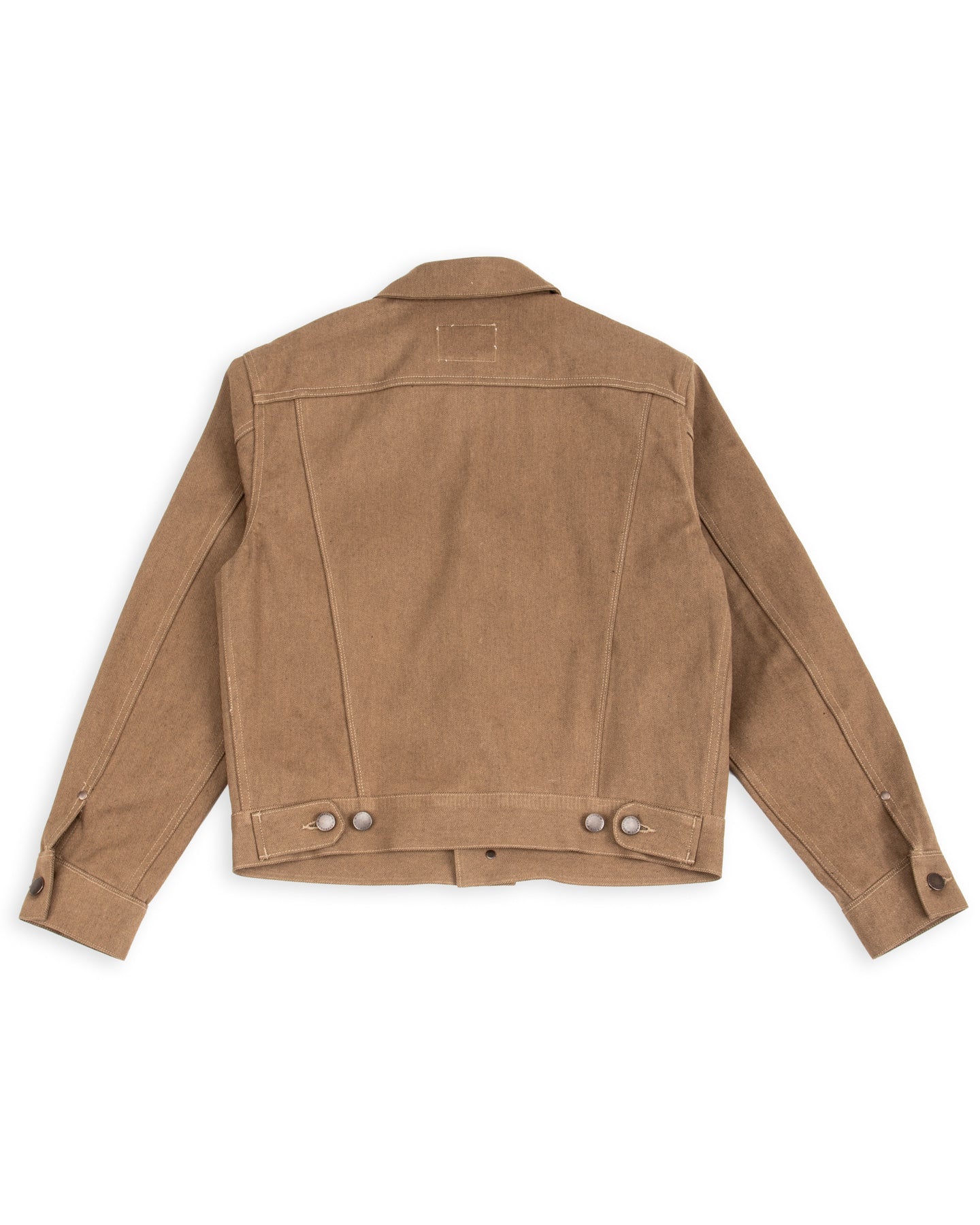 High Low Jacket - 15oz Light Brown Denim