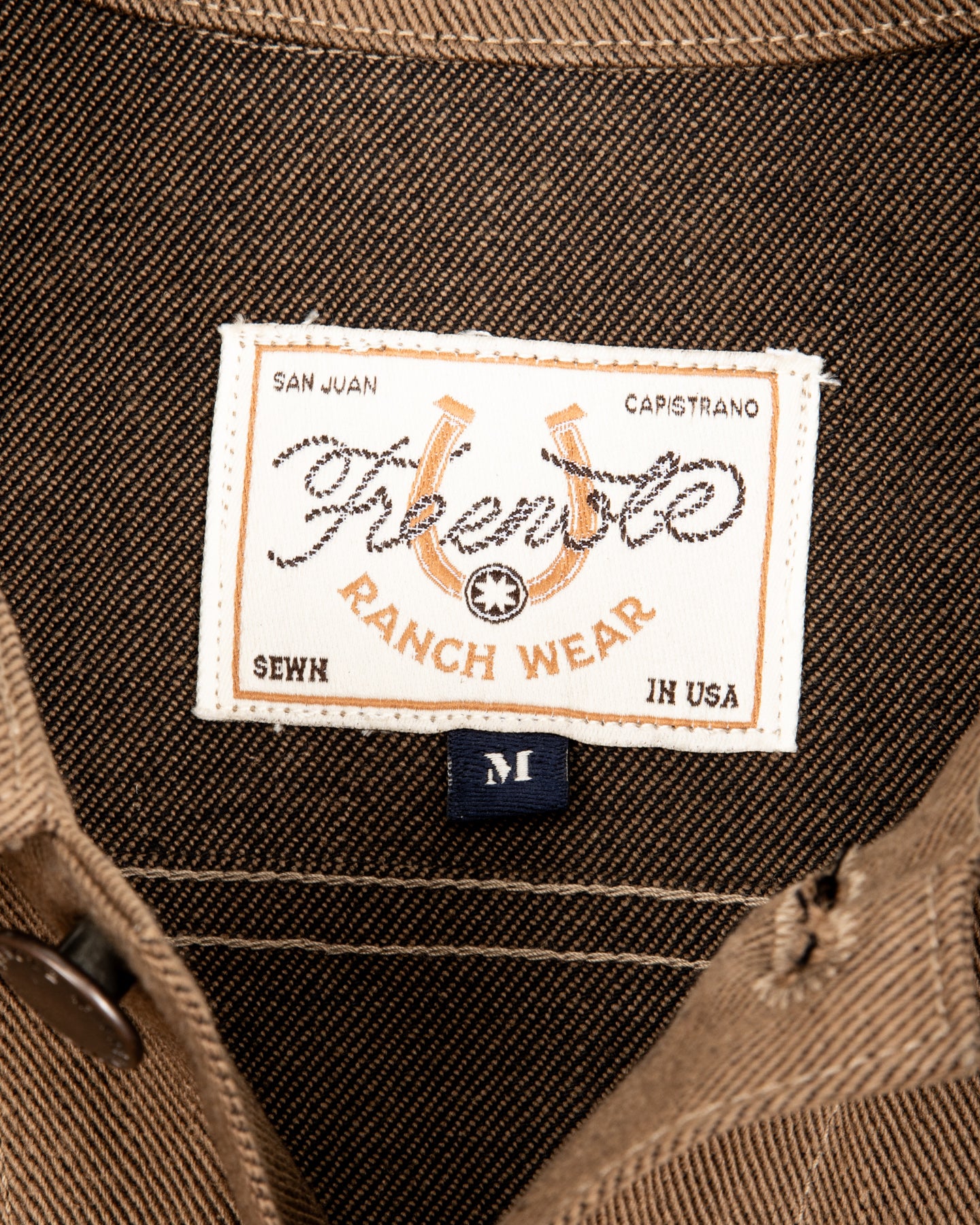 High Low Jacket - 15oz Light Brown Denim
