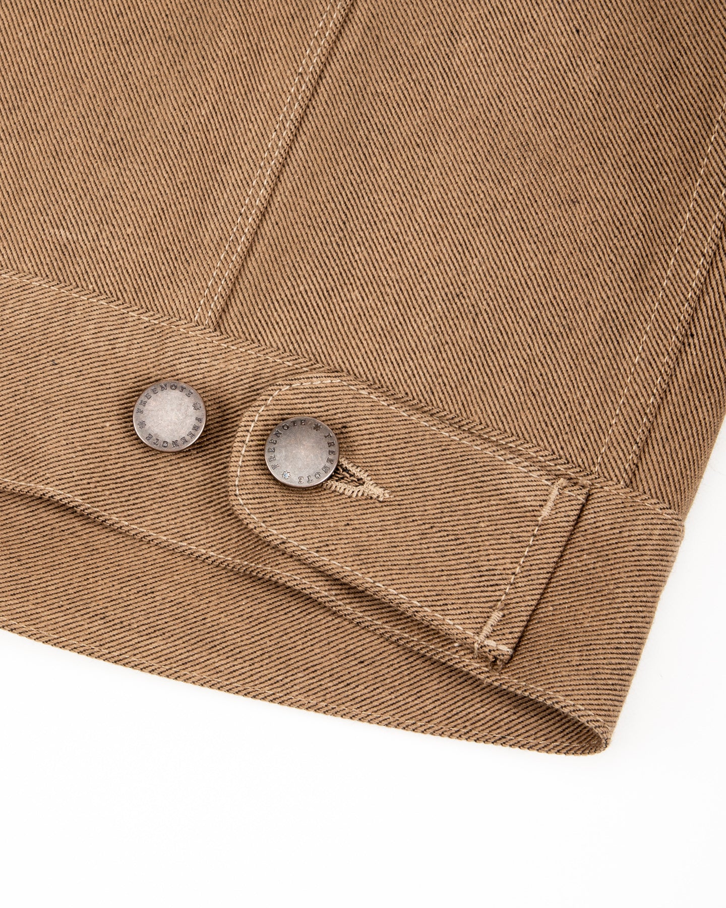 High Low Jacket - 15oz Light Brown Denim