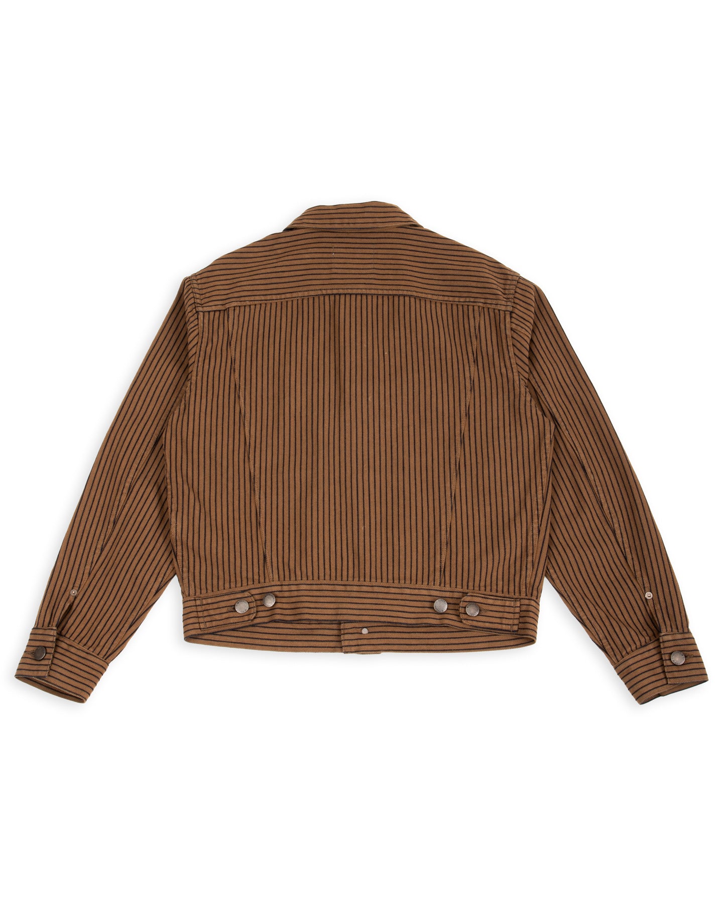 High Low Jacket - Brown Herringbone Dobby