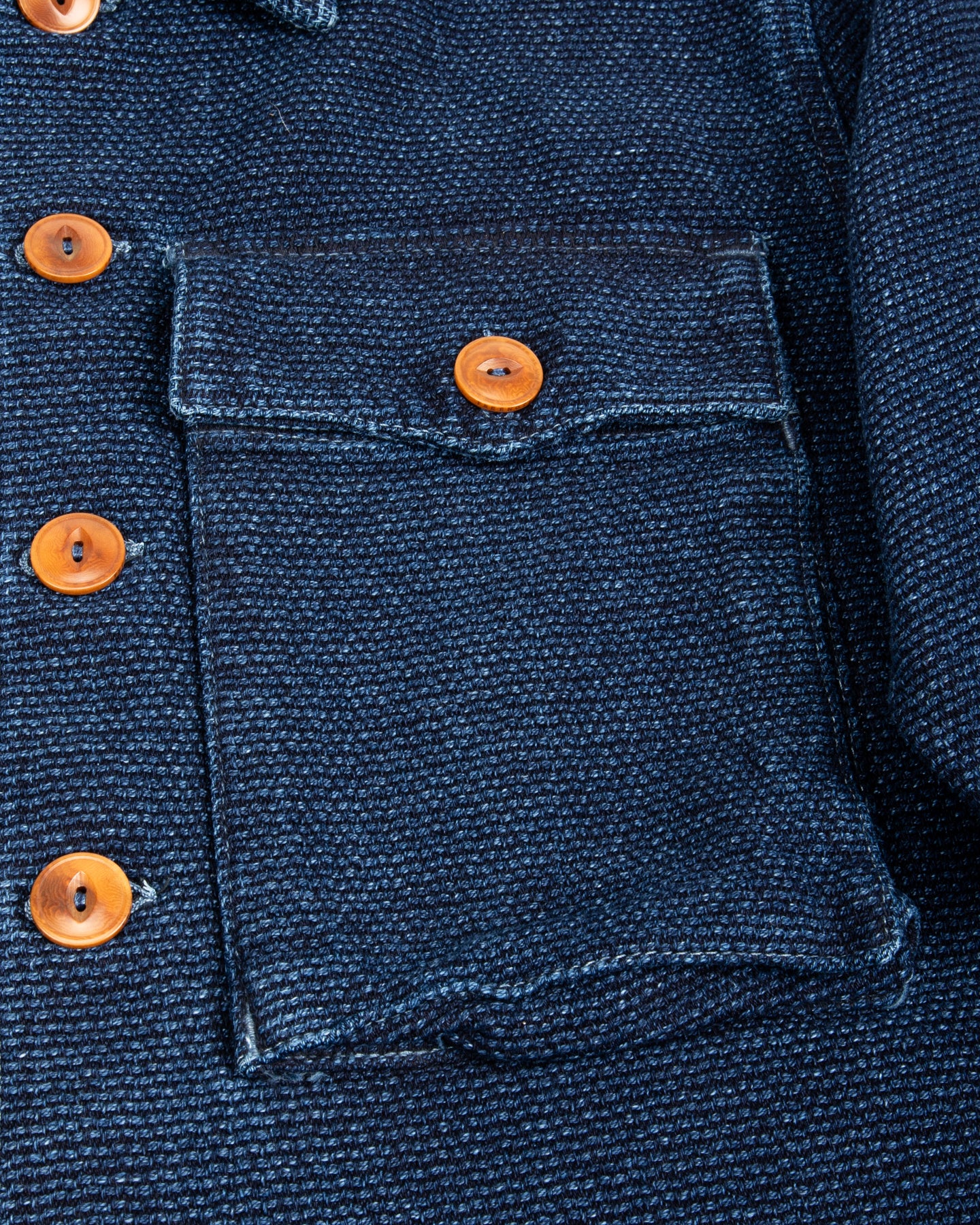 Midway CPO Shirt - Sashiko Single Rinsed