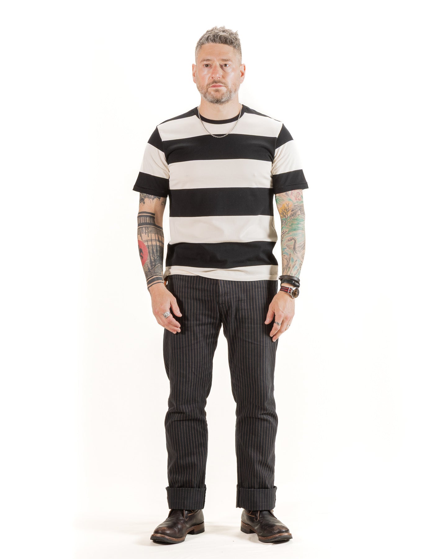 Mooch Tee S/S - Black Stripe