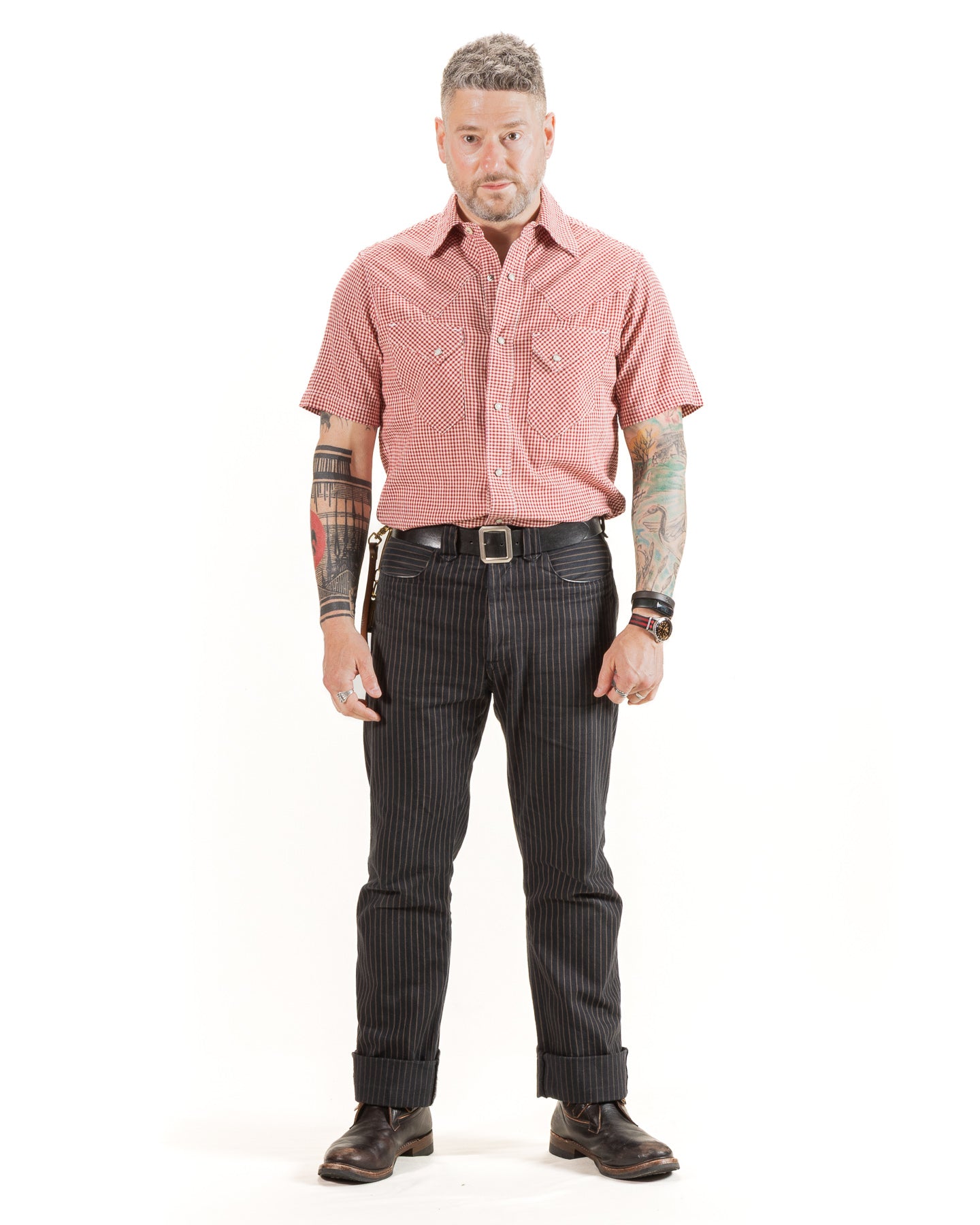 Freenote North Fork S/S Shirt - Red Gingham - Standard & Strange
