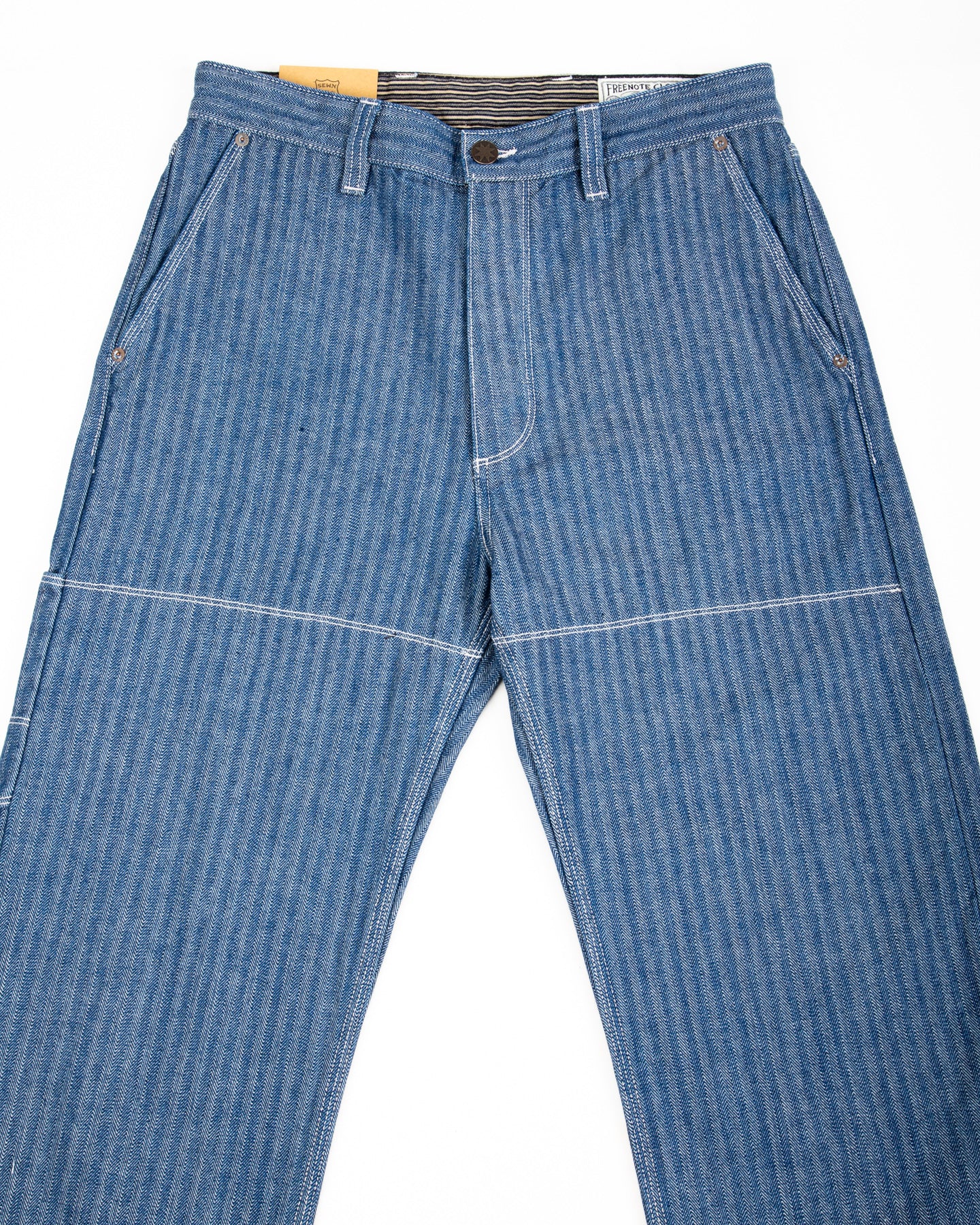 Ortega Pant - 13oz Blue Herringbone