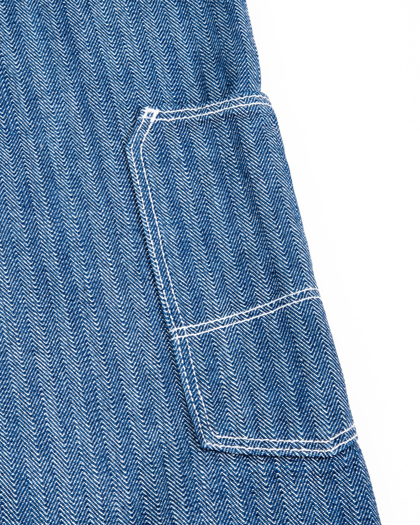 Ortega Pant - 13oz Blue Herringbone