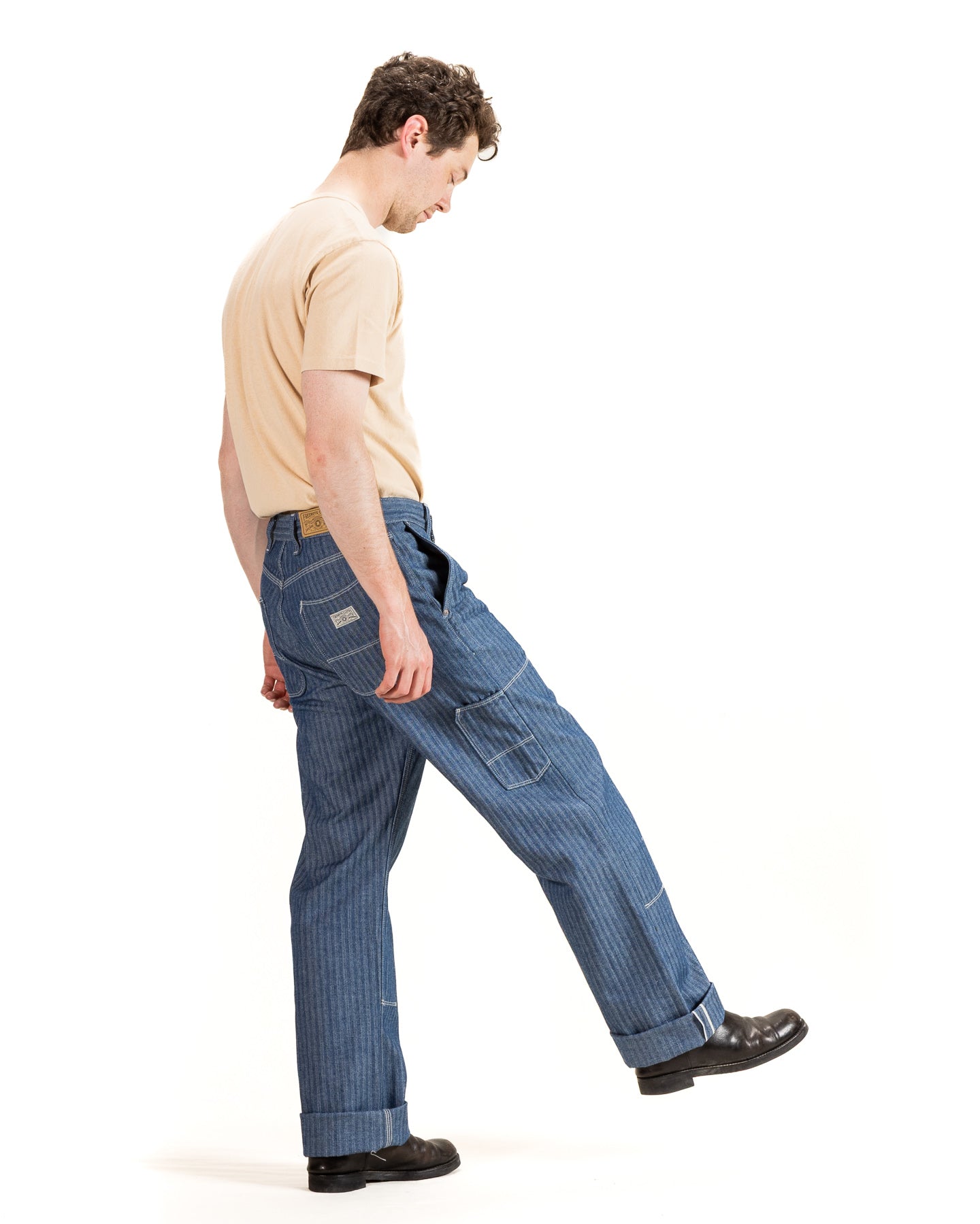 Ortega Pant - 13oz Blue Herringbone