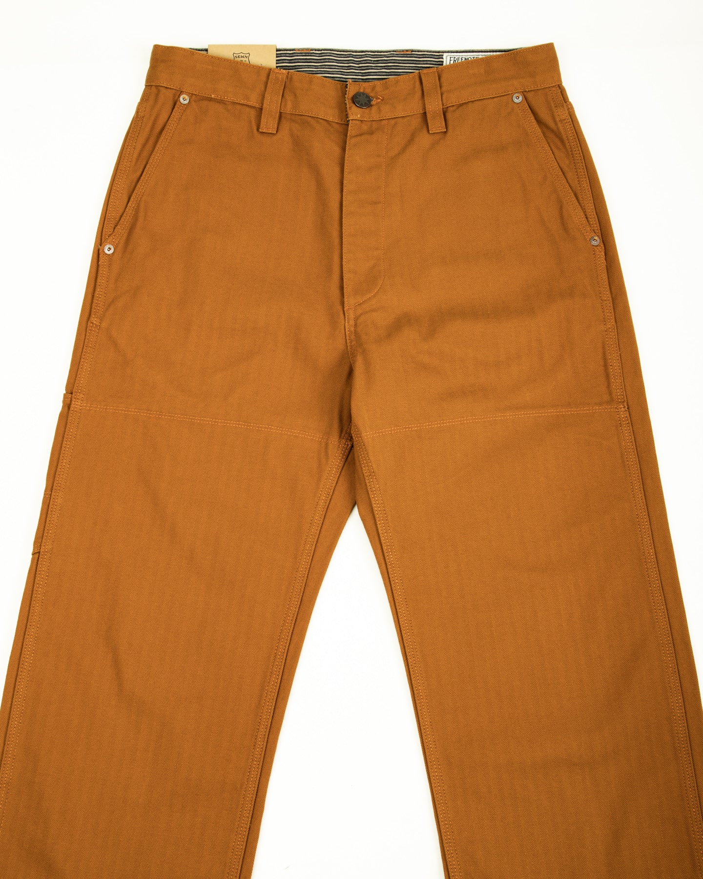 Ortega Pant - 13oz Rust Herringbone