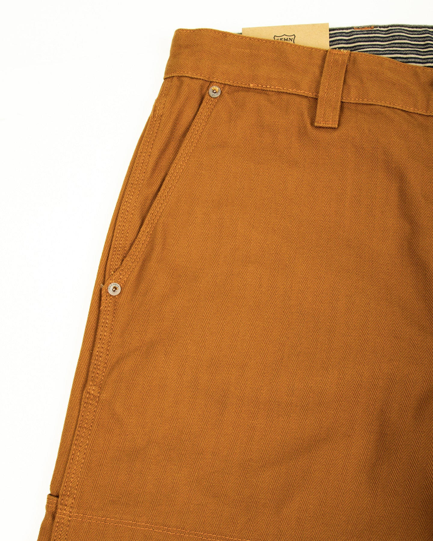 Ortega Pant - 13oz Rust Herringbone