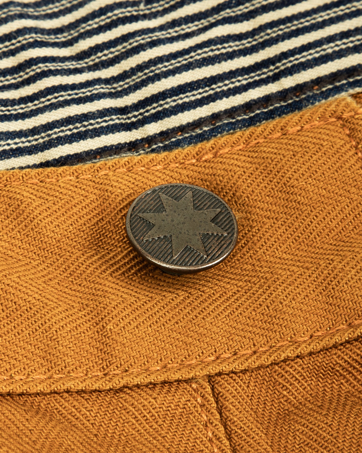 Ortega Pant - 13oz Rust Herringbone