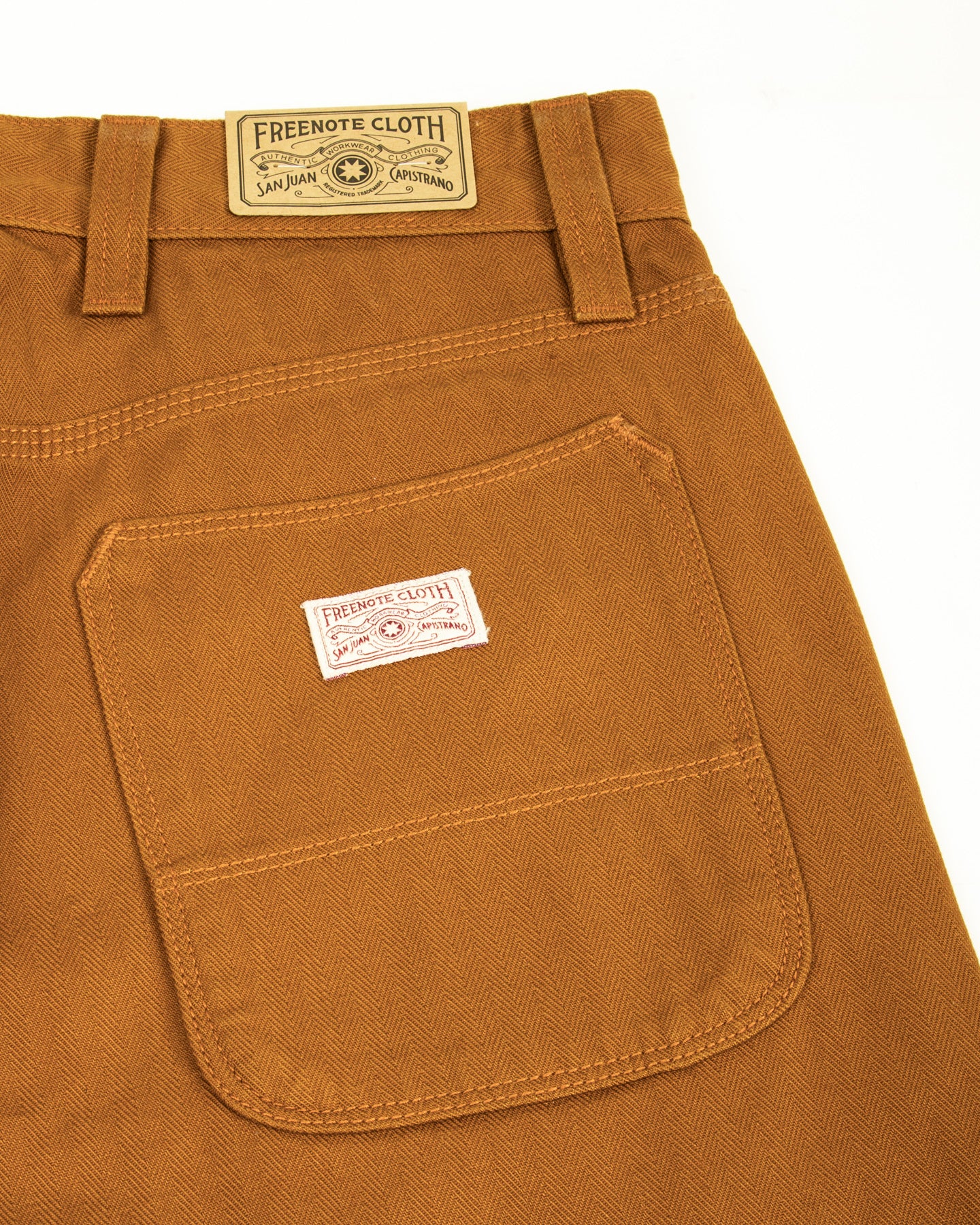 Ortega Pant - 13oz Rust Herringbone