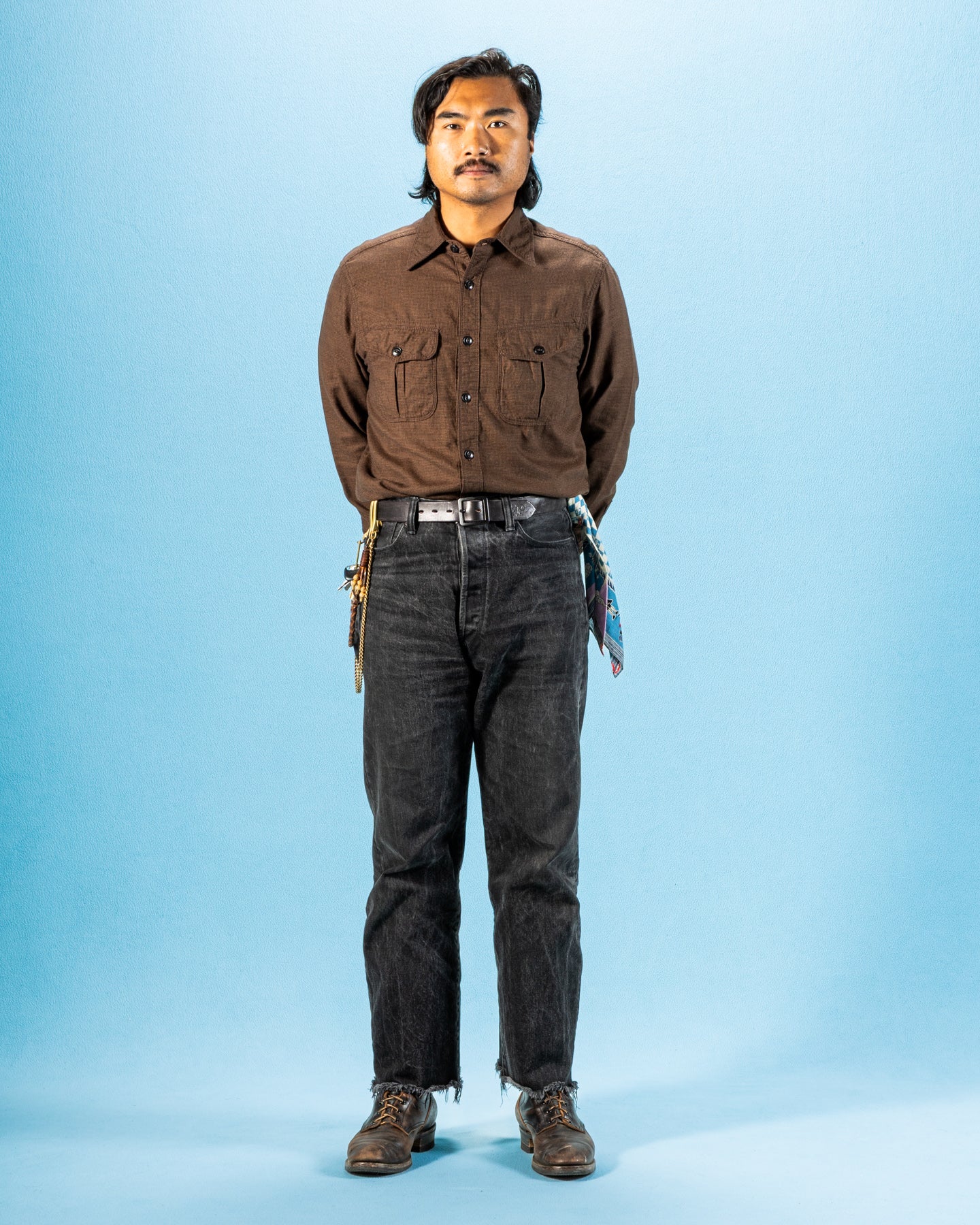 Freenote Rancho Shirt - Brown Check - Standard & Strange