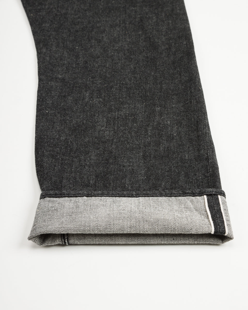Fullcount 0105BK Wide Black Selvedge Denim - Black - Standard & Strange