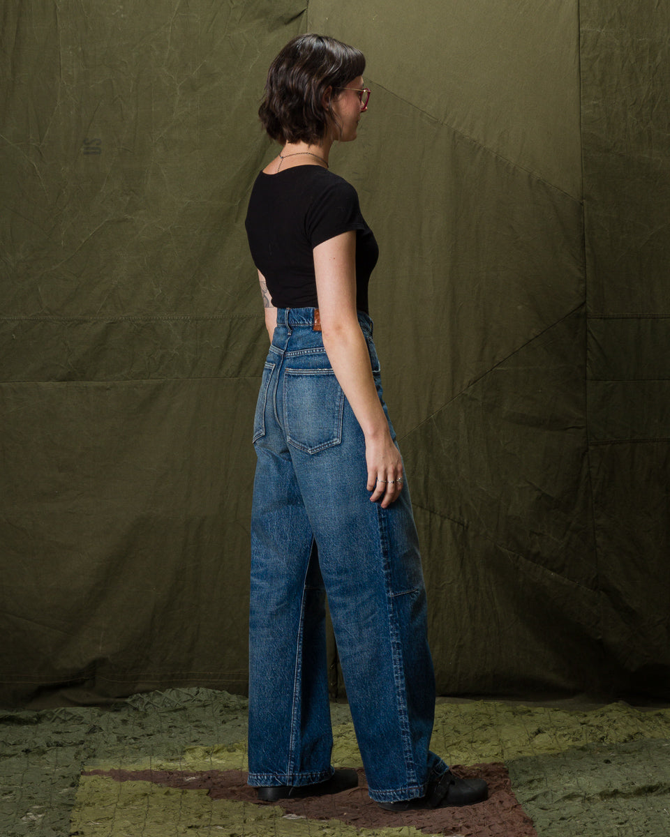 Fullcount 1134HW - Women's Oxford Baggy Denim Dartford - Raw Indigo - Standard & Strange