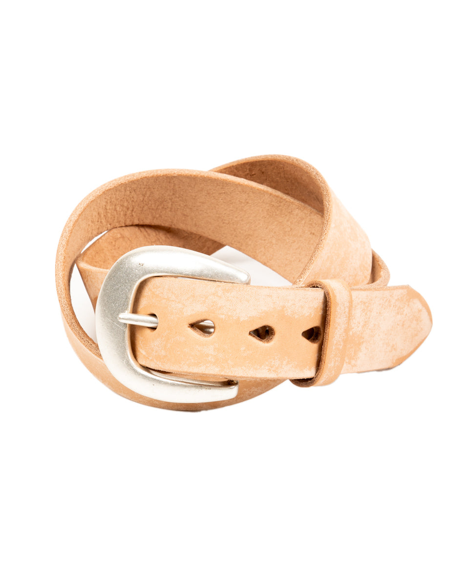 フルカウント FULL COUNT Wild Leather Belt36 Fullcount Wild Leather Belt - Natural – Standard & Strange