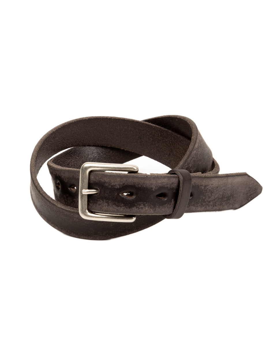 Wild Leather Narrow Belt - Black – Standard & Strange