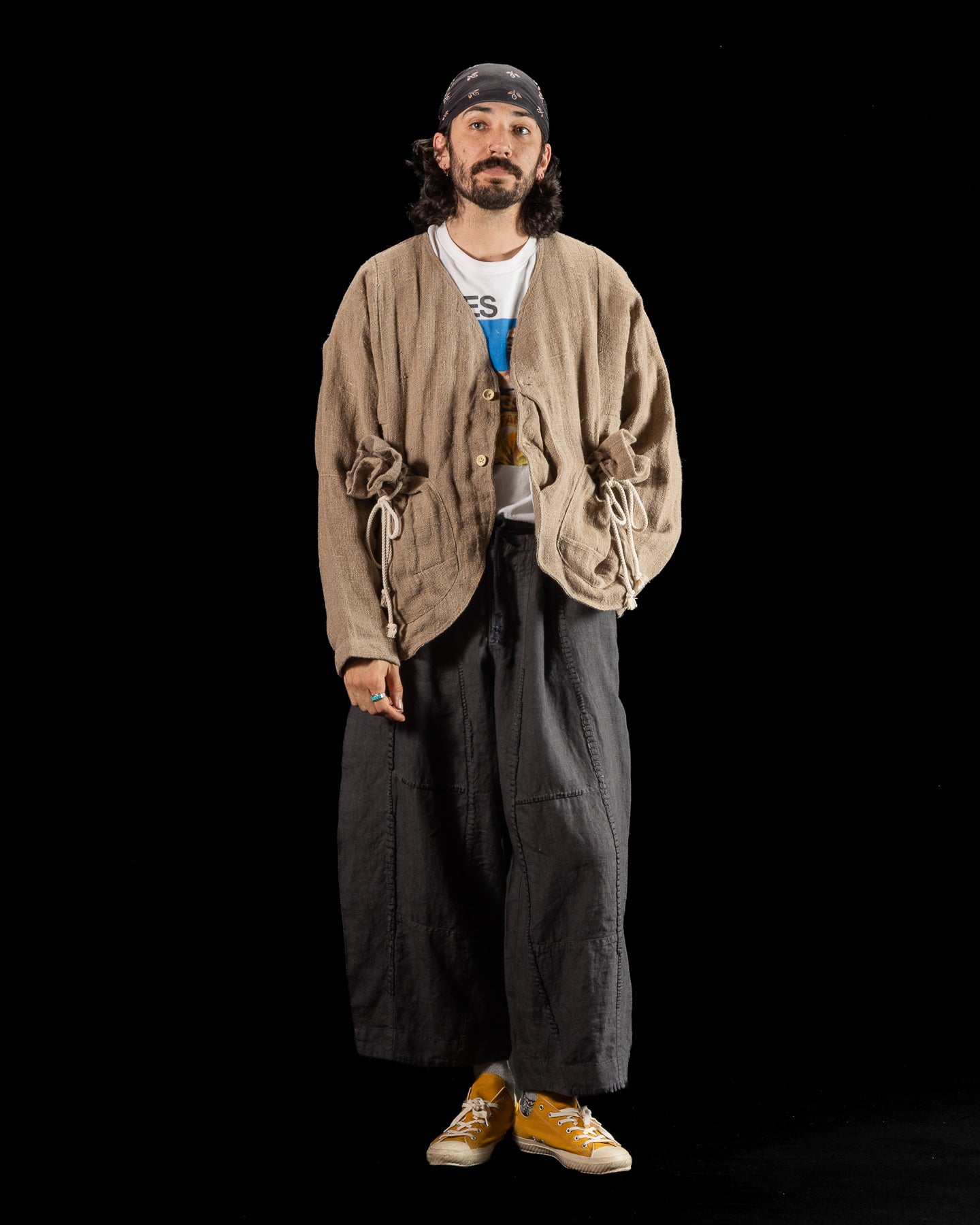 Gathering Beekeeper Jacket - Beige Handwoven Hemp - Standard & Strange