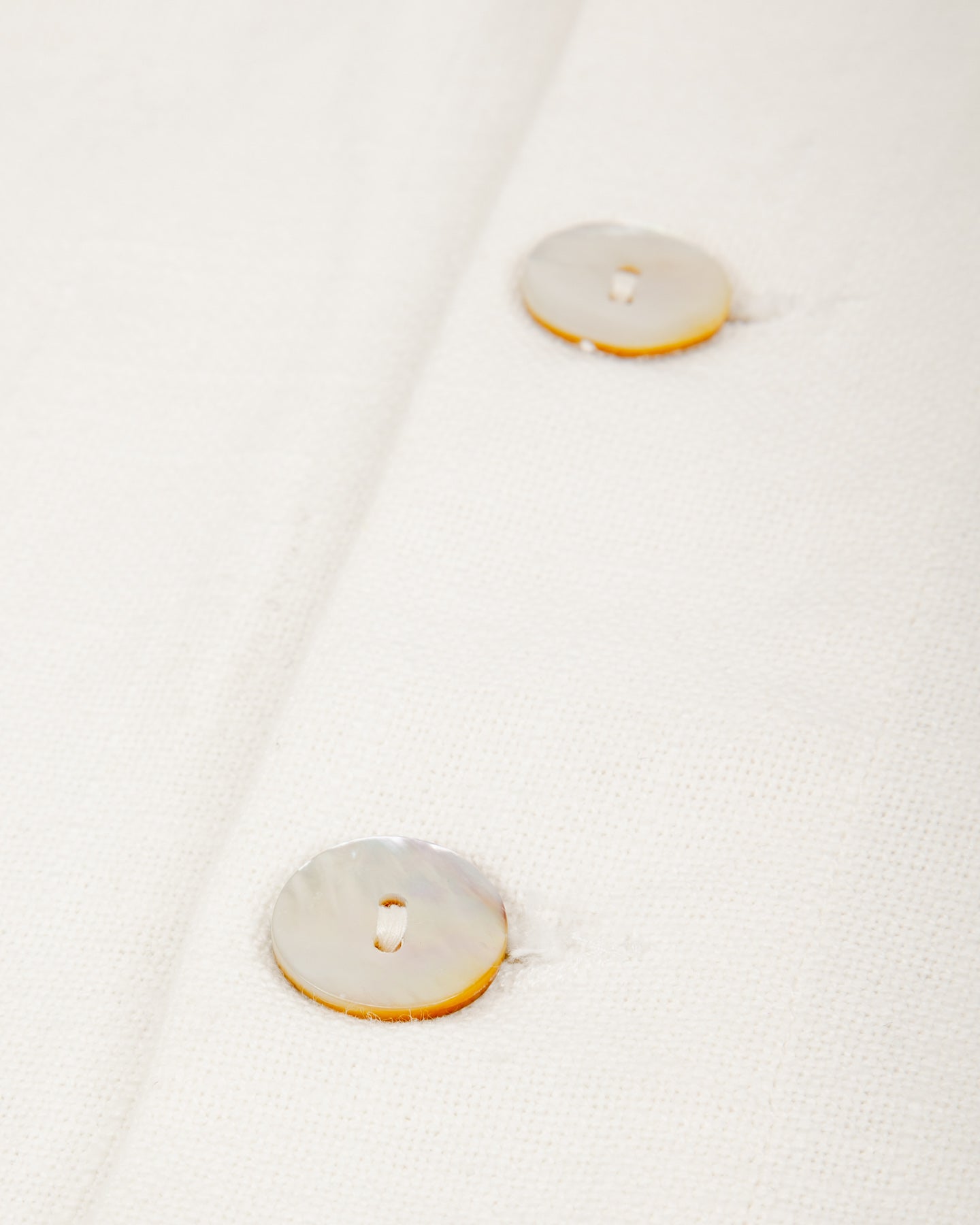 Gathering Farmer Jacket - White Handloom Cotton - Standard & Strange