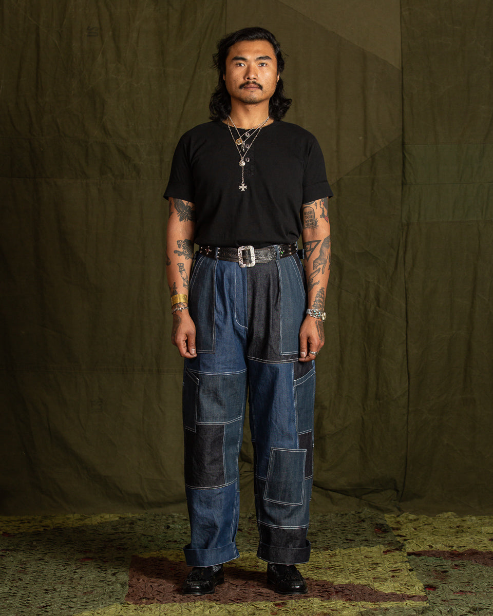 W'Menswear Unisex Freedom Flight Trouser - Denim - Standard & Strange