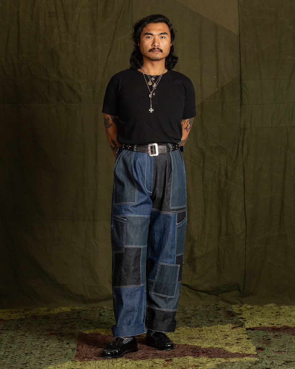 W'Menswear Unisex Freedom Flight Trouser - Denim - Standard & Strange