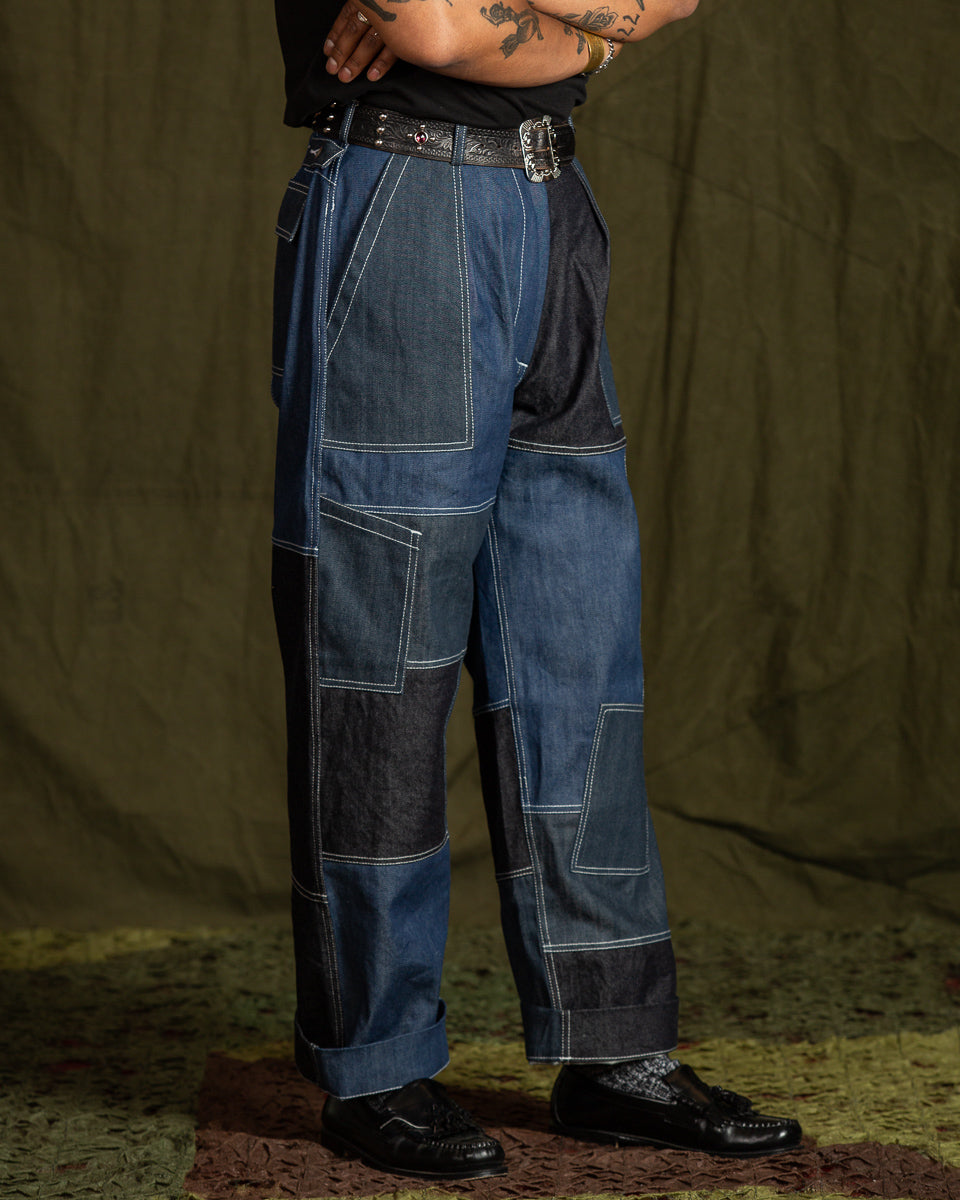 W'Menswear Unisex Freedom Flight Trouser - Denim - Standard & Strange