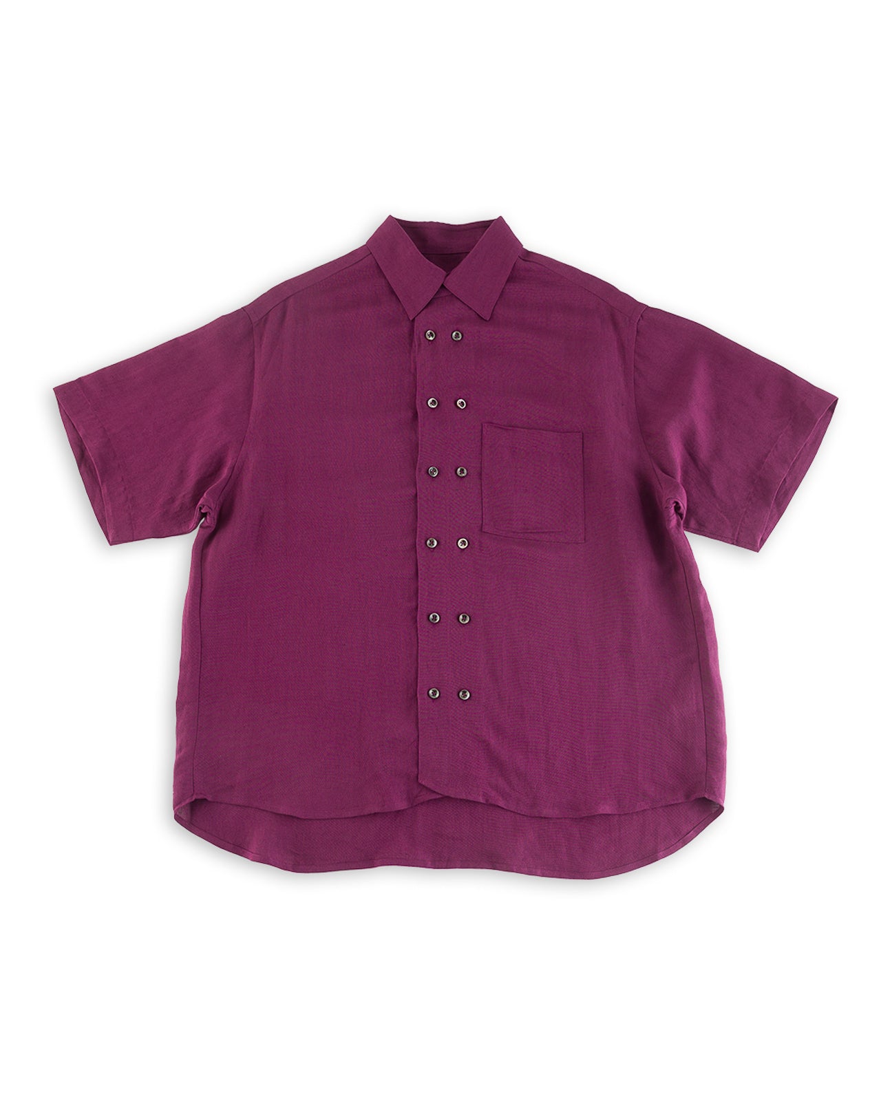 Gorsch Bamboo Linen Double Short Sleeve Shirt - Purple - Standard & Strange