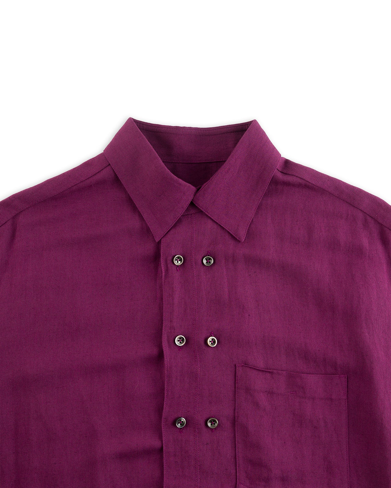 Gorsch Bamboo Linen Double Short Sleeve Shirt - Purple - Standard & Strange