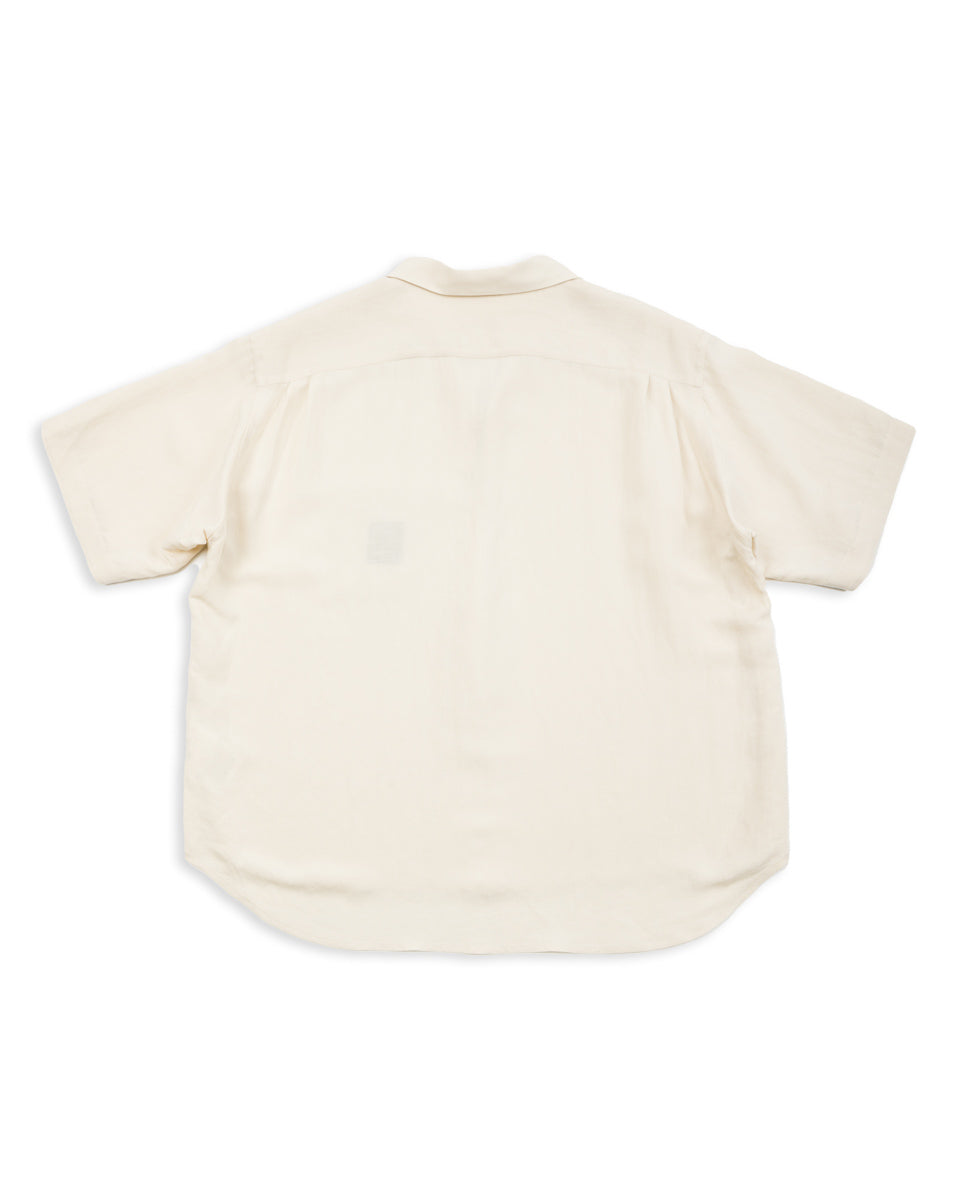 Gorsch Bamboo Linen Italian Collar Short Sleeve Shirt - Beige - Standard & Strange