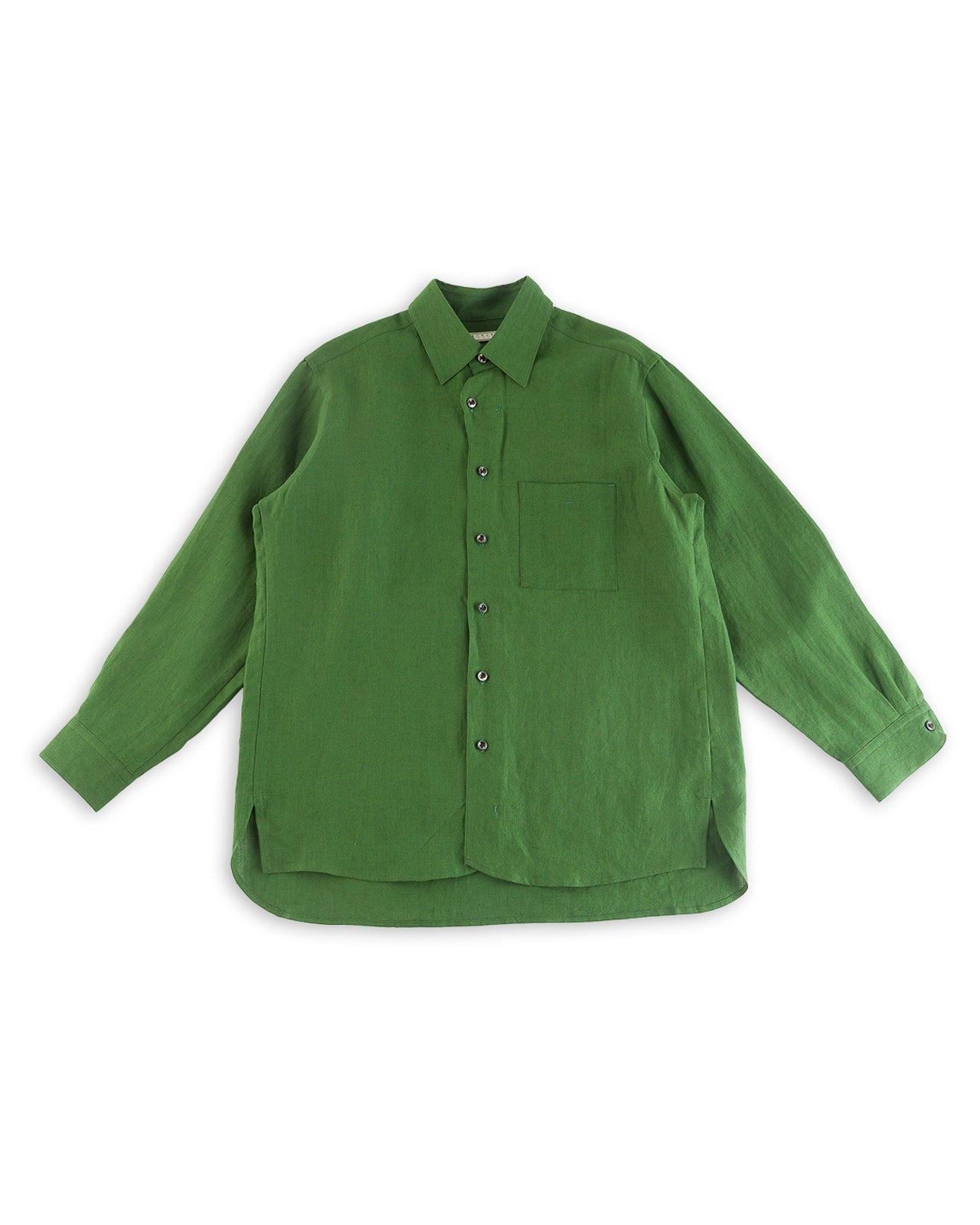 Gorsch Belgian Linen Collar Shirt - Green - Standard & Strange