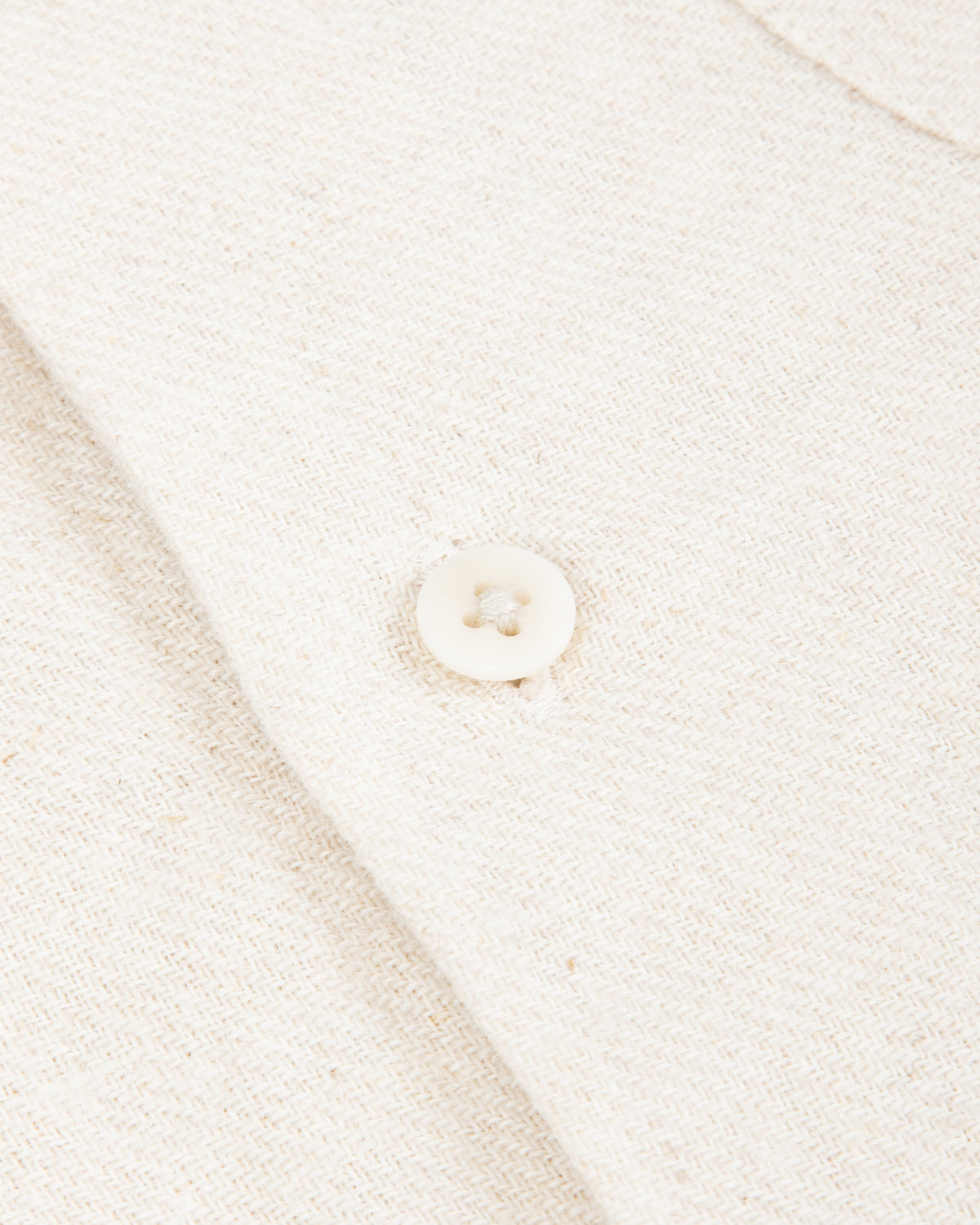 Gorsch Brushed Collar Wide Shirt - Off White Linen/Wool - Standard & Strange