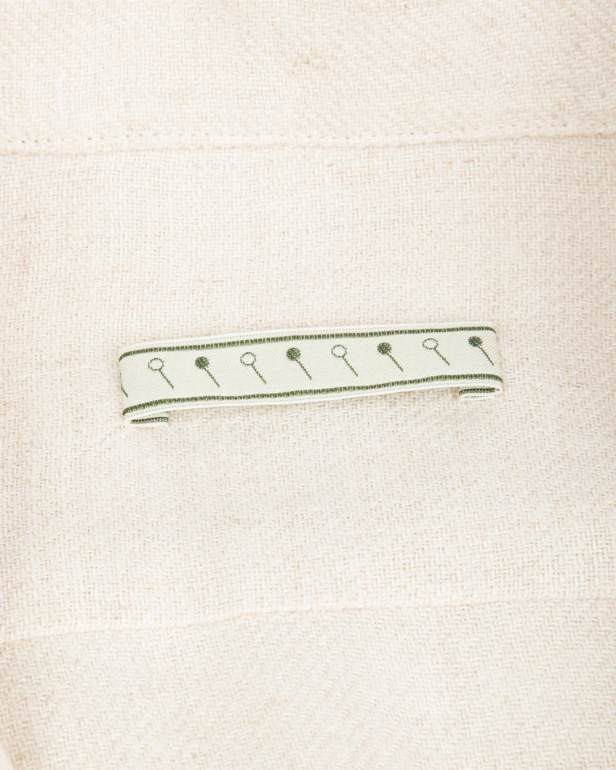 Gorsch Brushed Collar Wide Shirt - Off White Linen/Wool - Standard & Strange