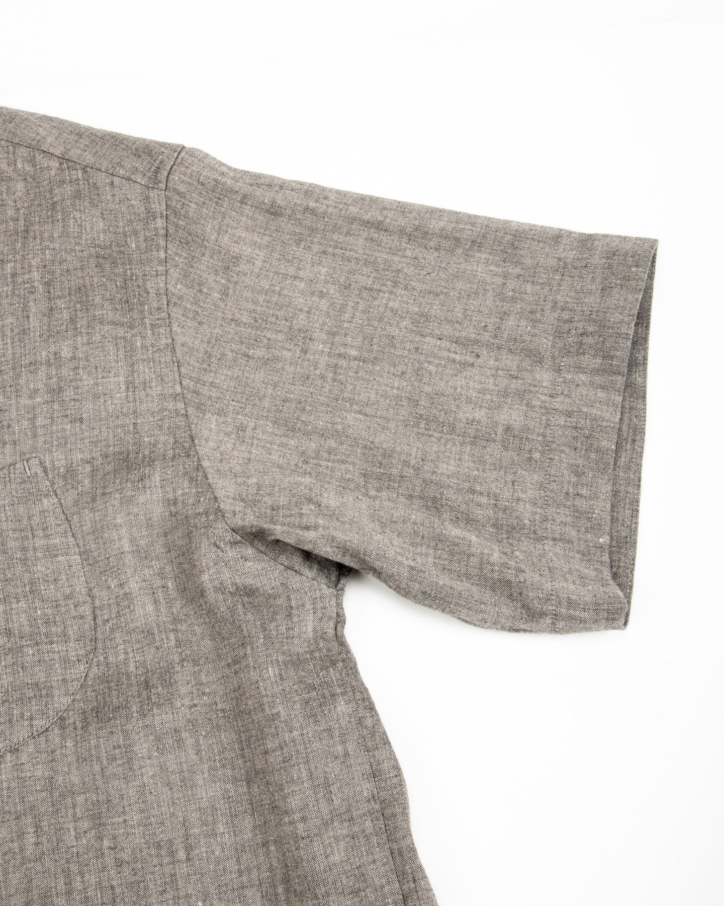 Gorsch Capri Short Sleeve Open Pullover Shirt - Dark Grey Yak Mix - Standard & Strange