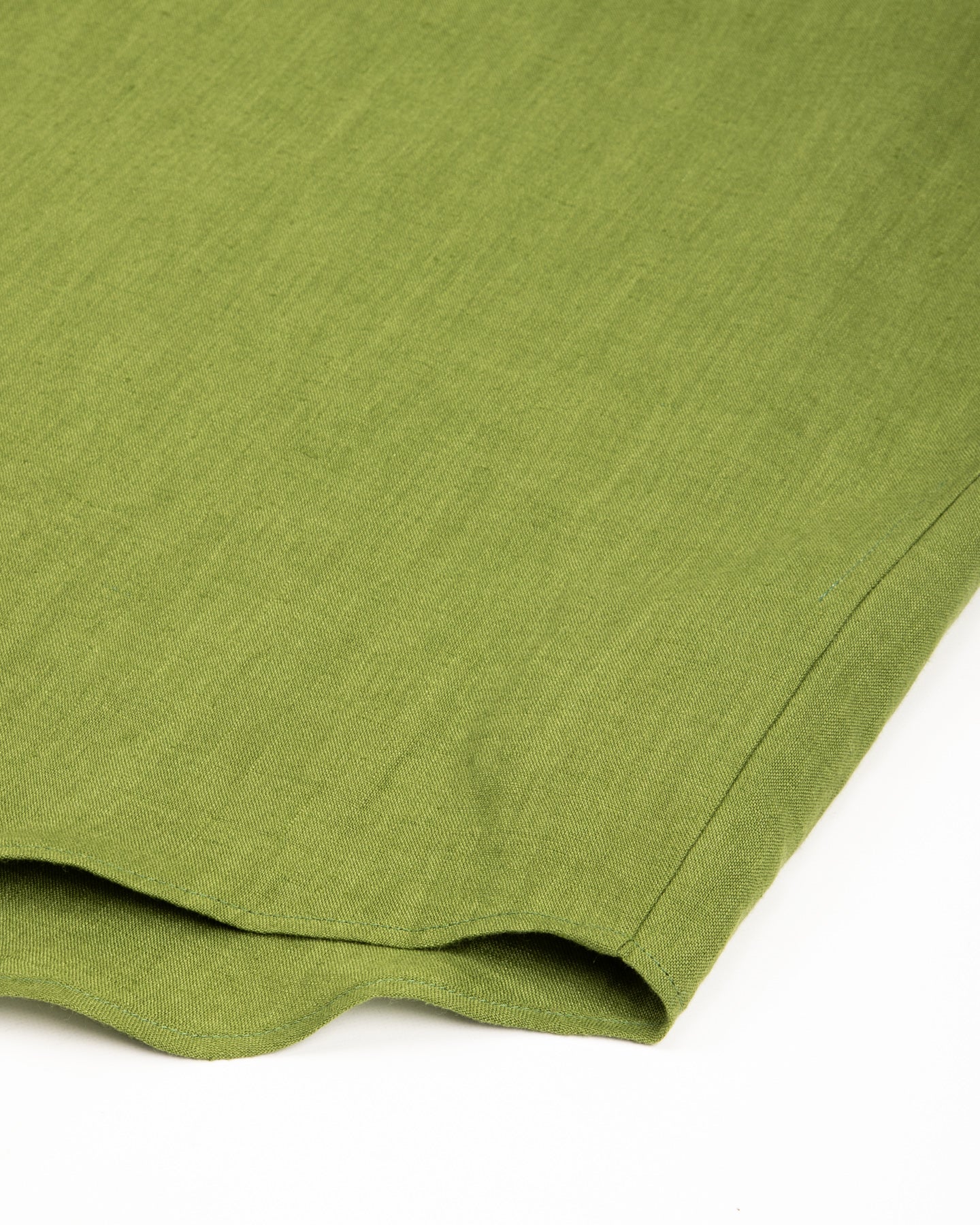 Gorsch Capri Short Sleeve Pullover Shirt - Olive Green Linen - Standard & Strange