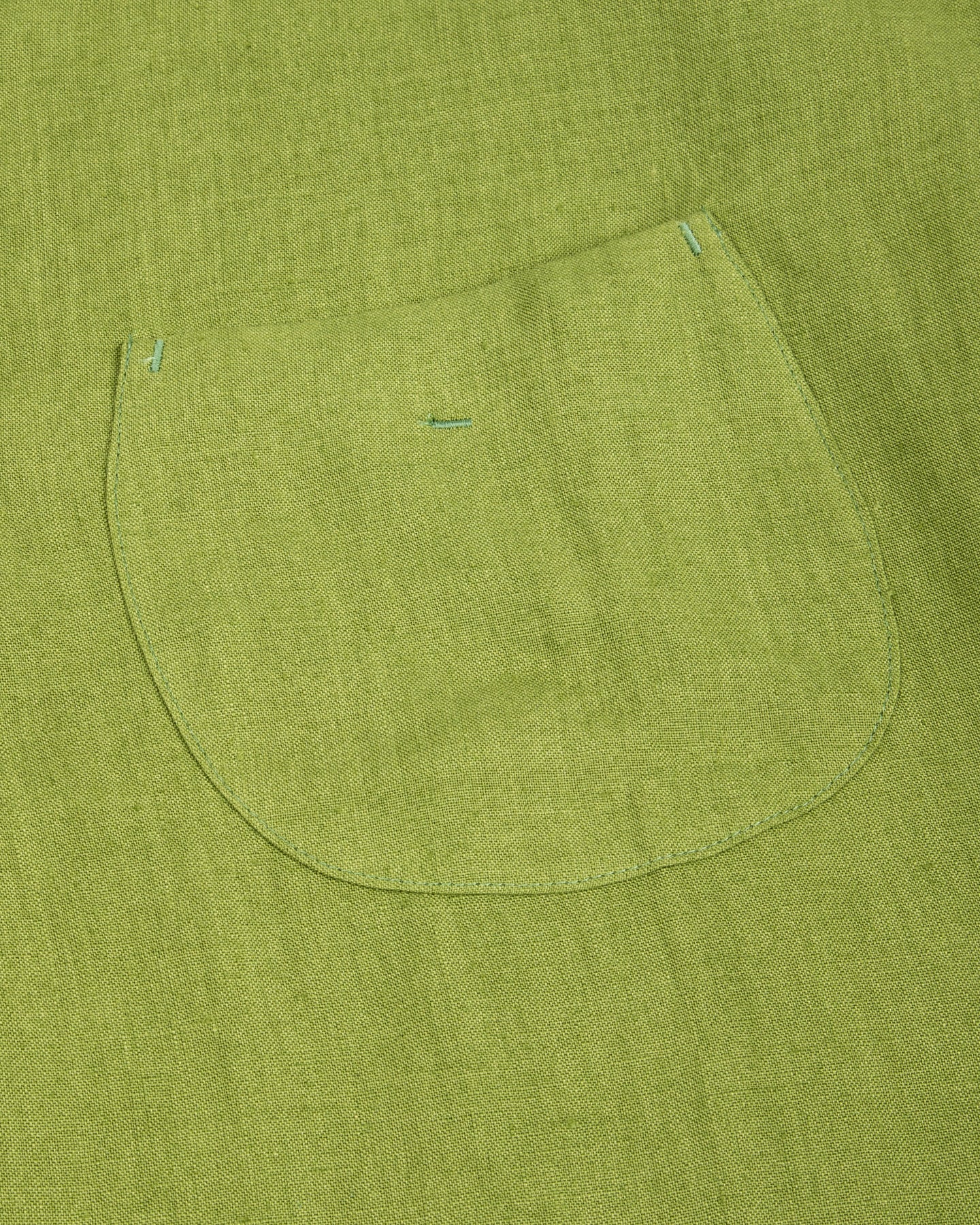 Gorsch Capri Short Sleeve Pullover Shirt - Olive Green Linen - Standard & Strange