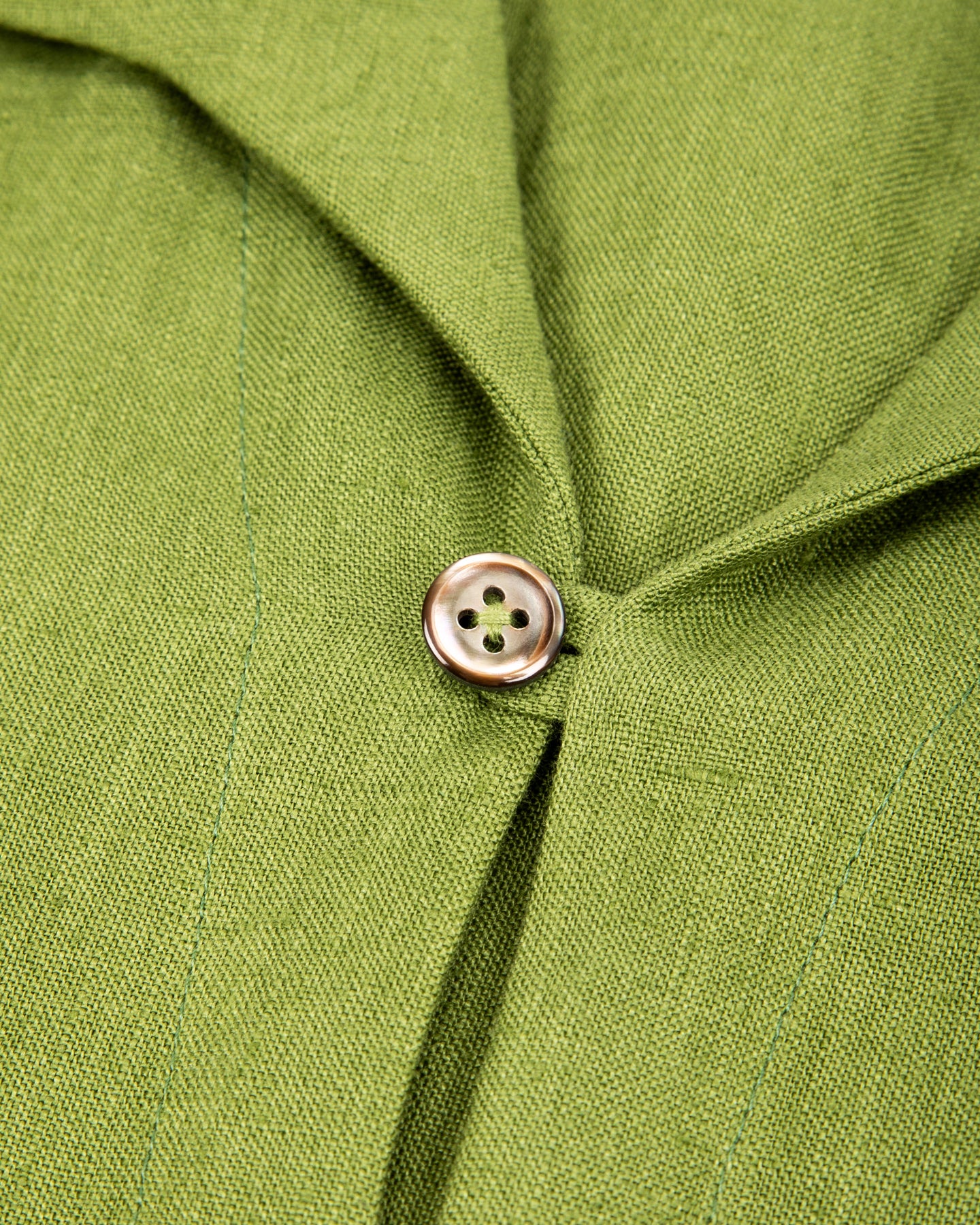 Gorsch Capri Short Sleeve Pullover Shirt - Olive Green Linen - Standard & Strange
