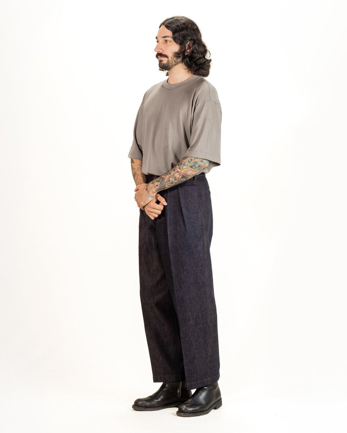 Gorsch Denim Two Tuck Trousers - Kakishibu - Standard & Strange