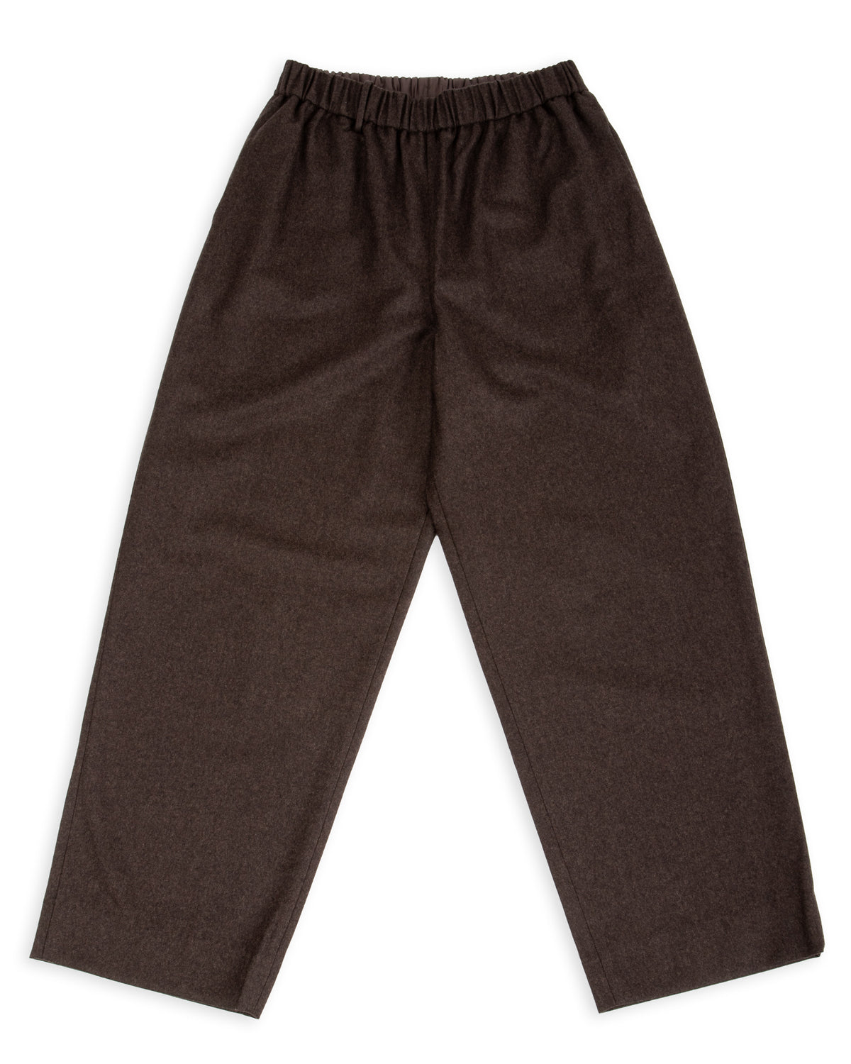 Gorsch Flannel Wool Easy Trousers - Brown - Standard & Strange