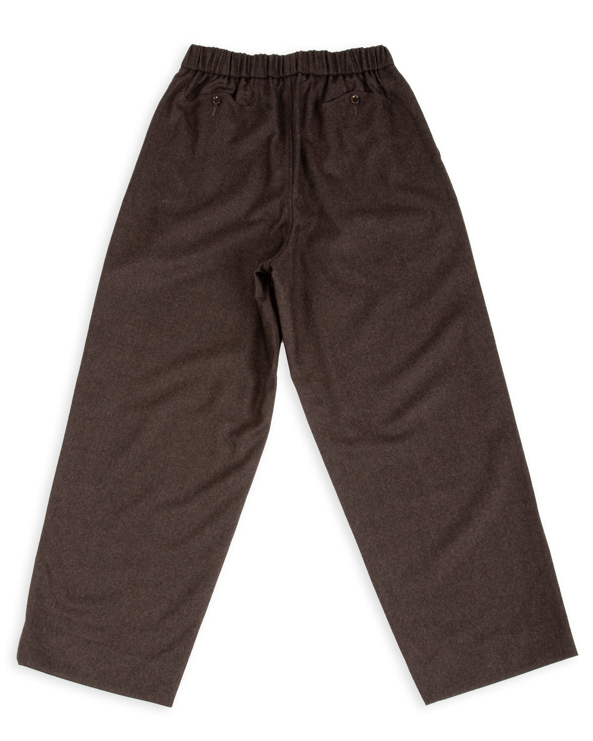 Gorsch Flannel Wool Easy Trousers - Brown - Standard & Strange